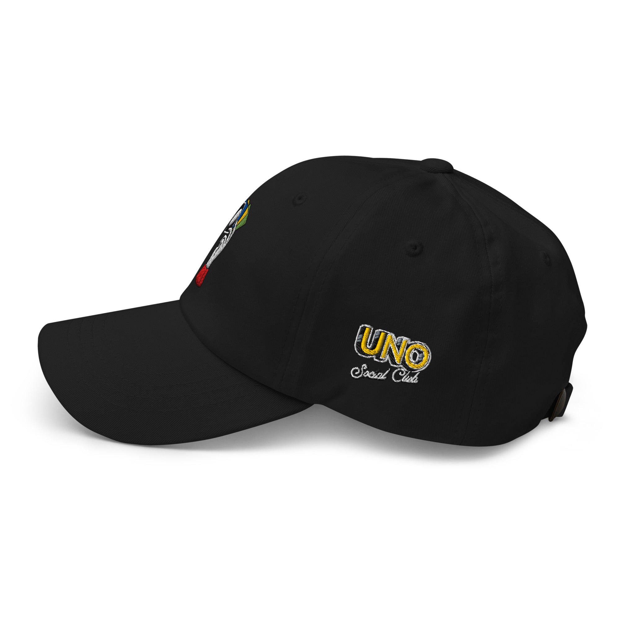 UNO Social Club Black Dad Hat - Image 4