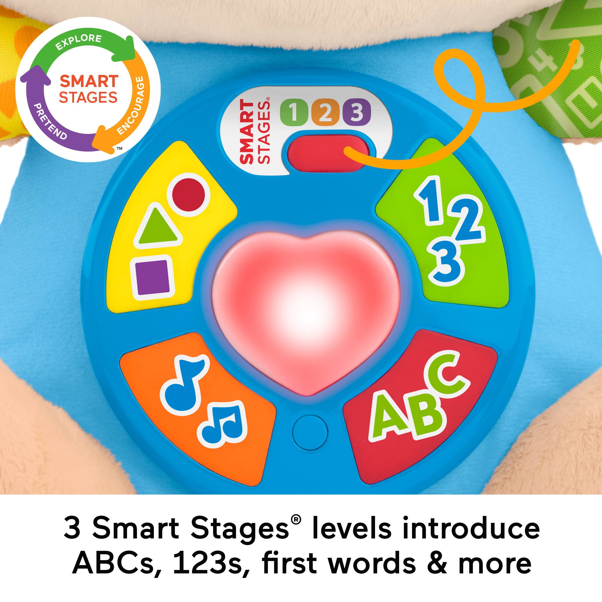Fisher-Price Laugh & Learn Smart Stages Puppy Plush Musical Learning Toy For Baby & Toddler - Image 3