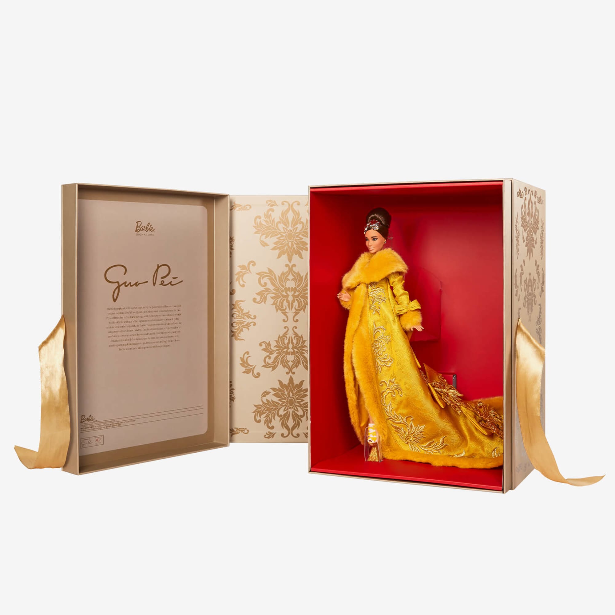 Guo Pei Barbie Doll Wearing Golden-Yellow Gown - Image 19