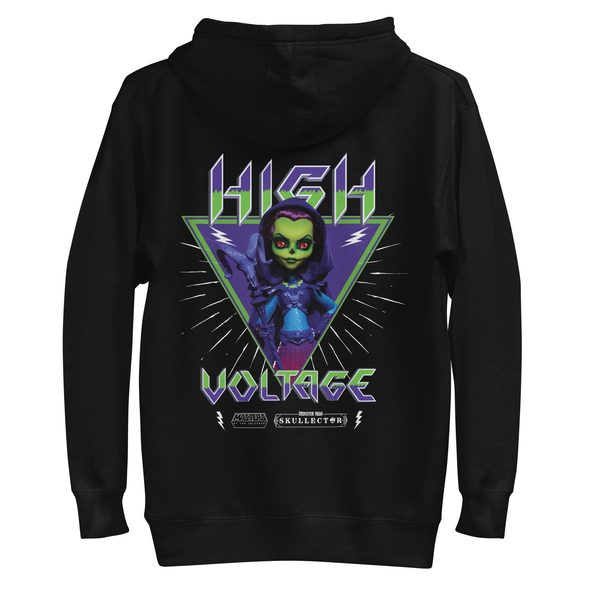 Monster High Masters of the Universe Skeletor Embroidered Black Hoodie - Image 7