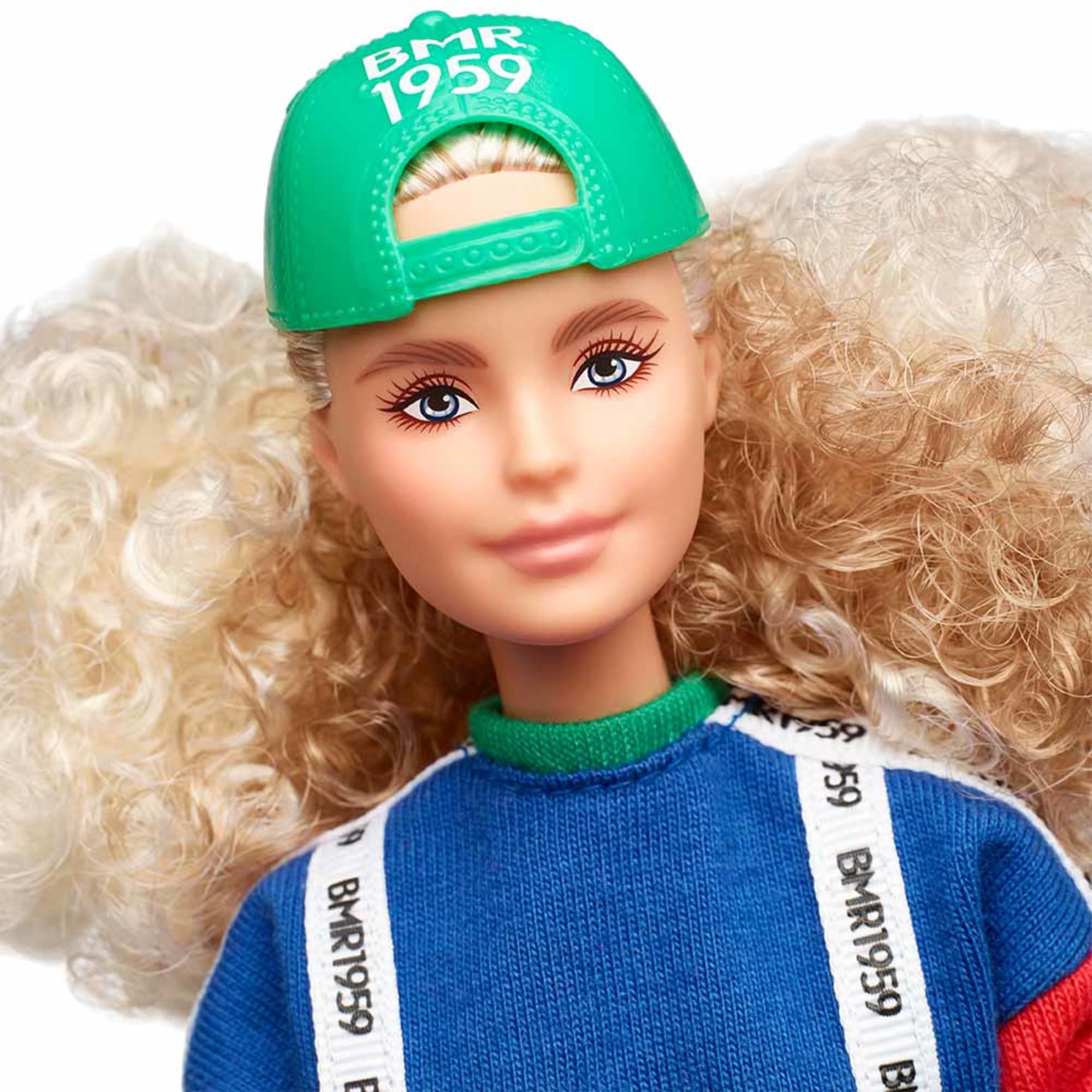 Barbie BMR1959 Doll - Color Block Sweatshirt with Logo Tape & Striped Shorts - Image 4