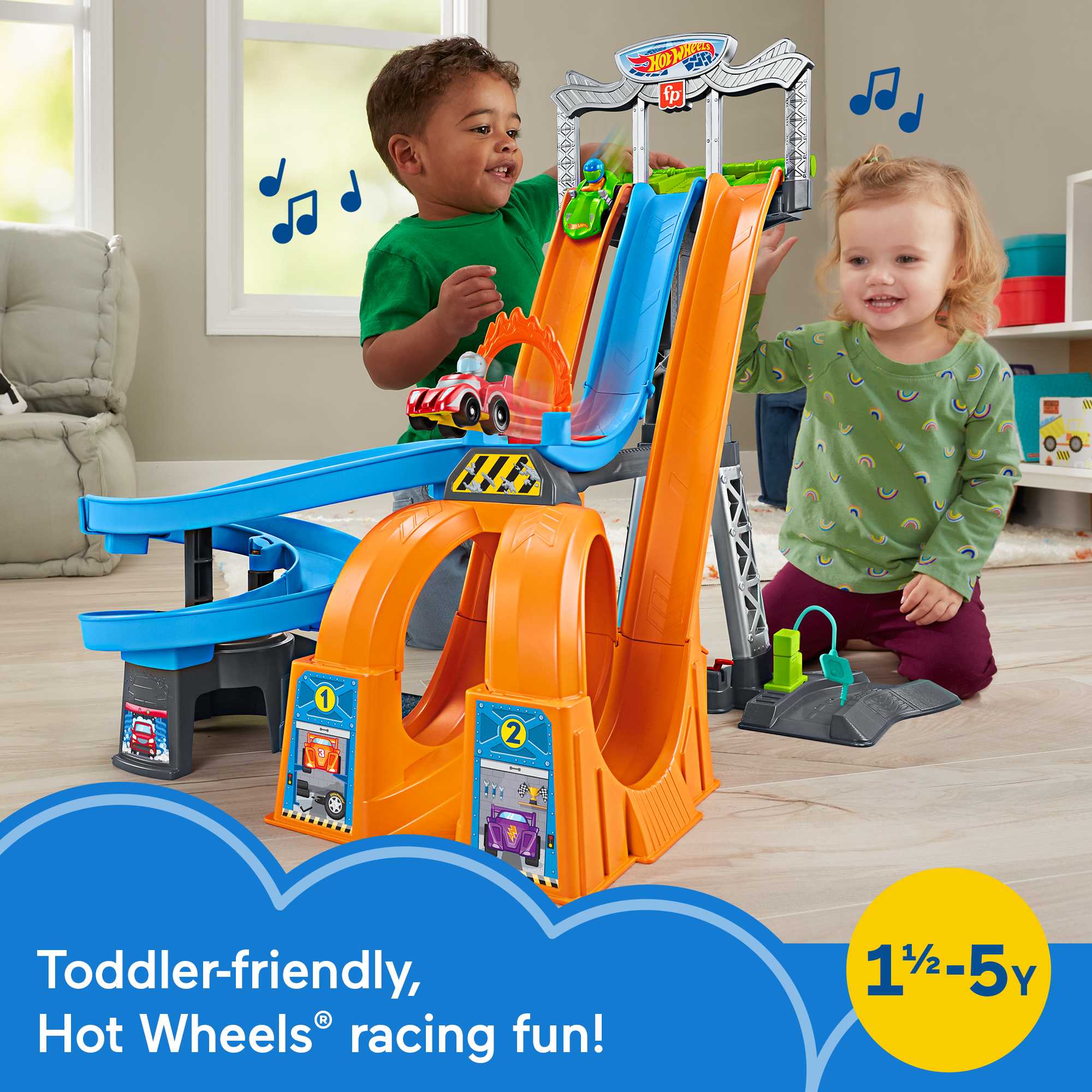 Hot Wheels Racing Loops Tower By Little People - Image 2
