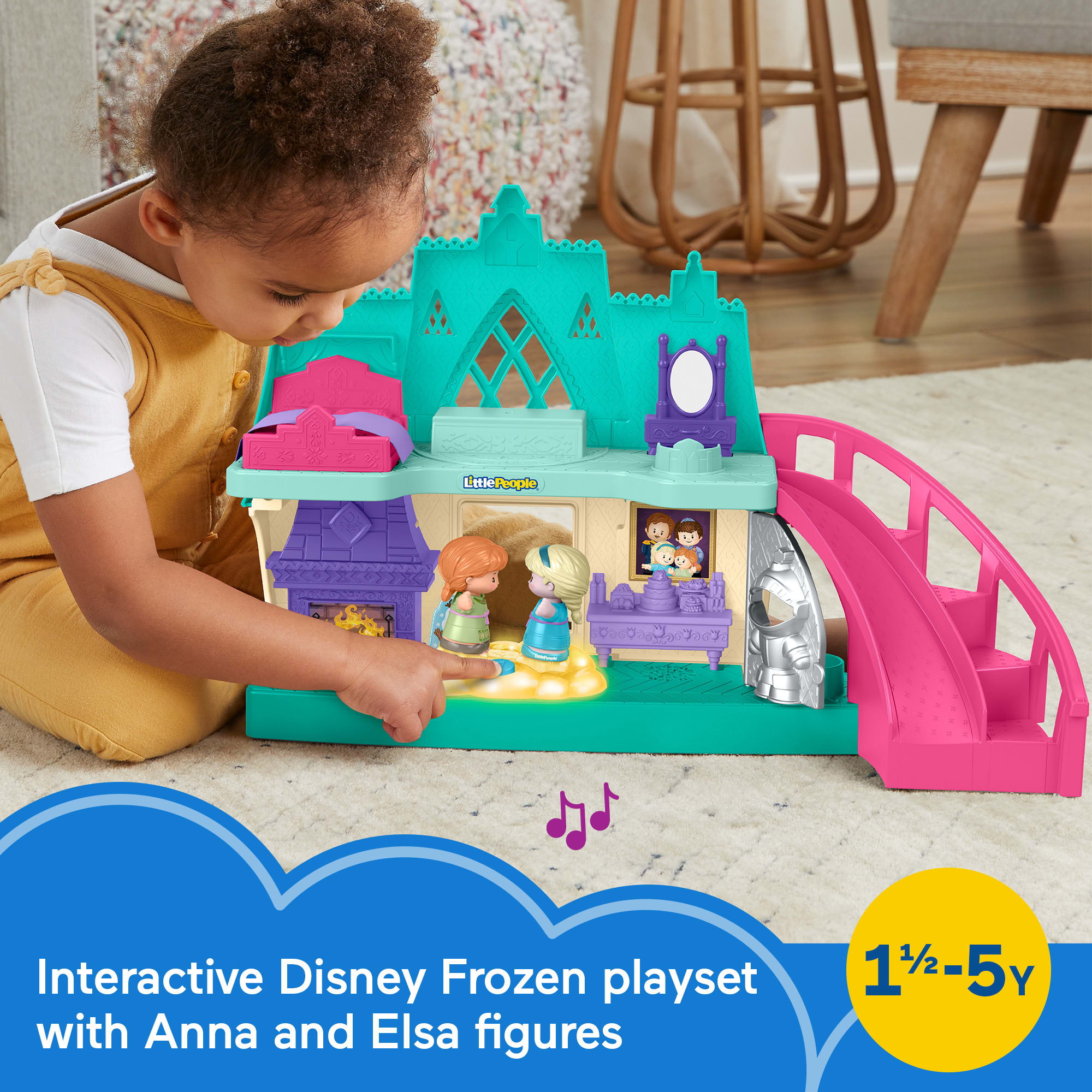 Disney Frozen Arendelle Castle Playset By Little People. Toddler Toys - Image 2