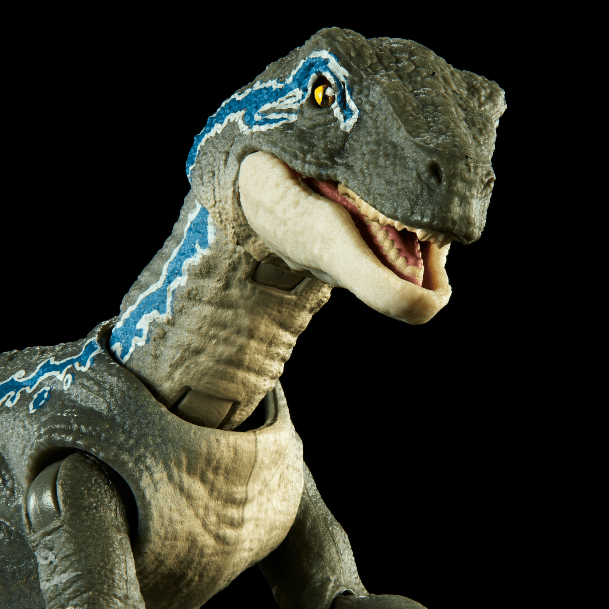Jurassic World Hammond Collection Velociraptor Blue Dinosaur Figure - Image 3