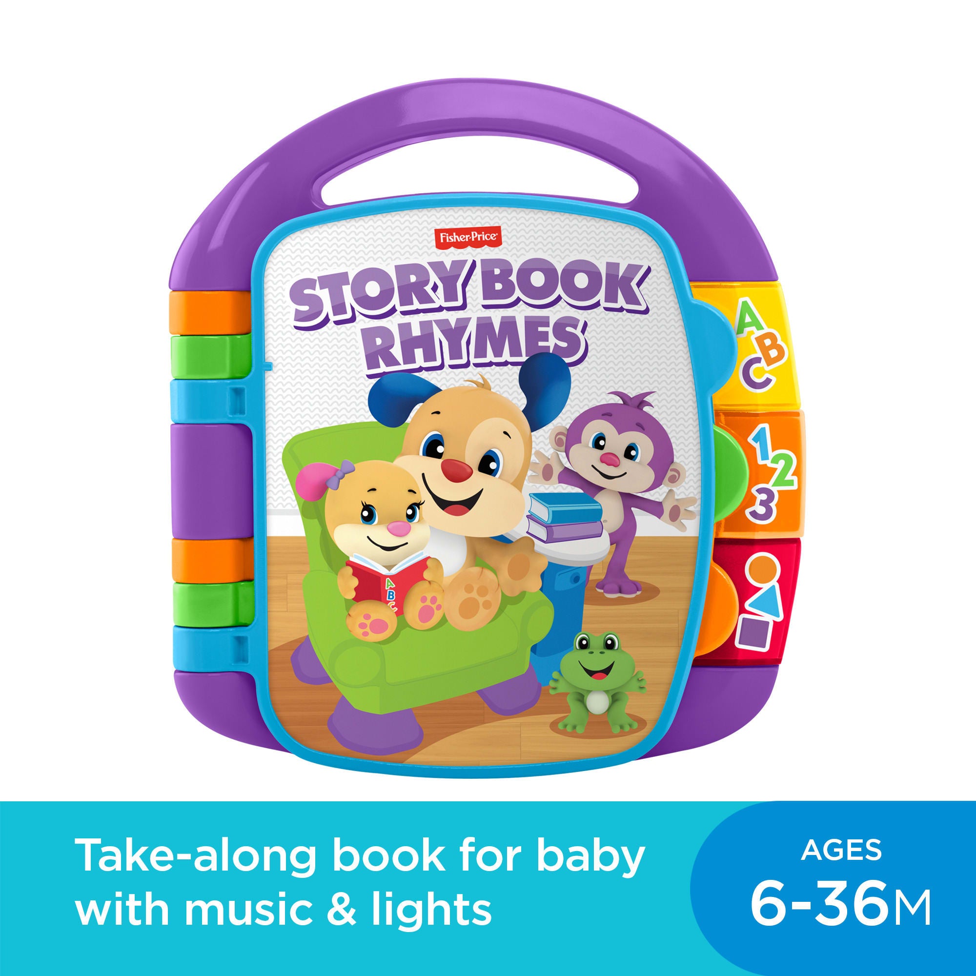 Fisher-Price Laugh & Learn Storybook Rhymes Musical Electronic Learning Toy For Baby & Toddler - Image 2