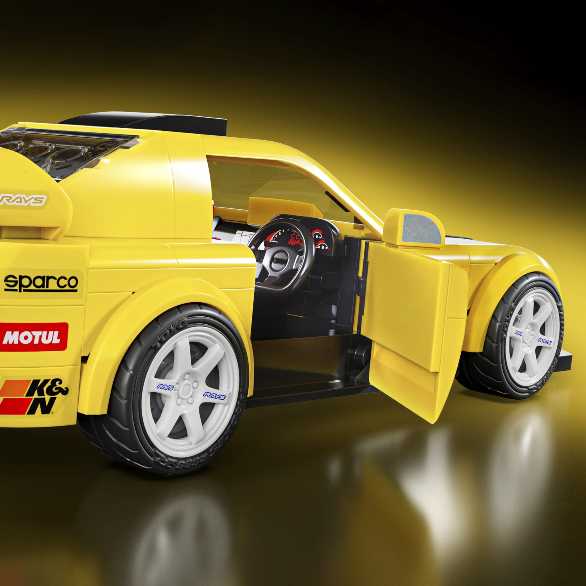 Mattel Brick Shop Hot Wheels '07 Honda S2000 Building Toy Kit (257 Pieces). For Collectors | Mattel - Image 6