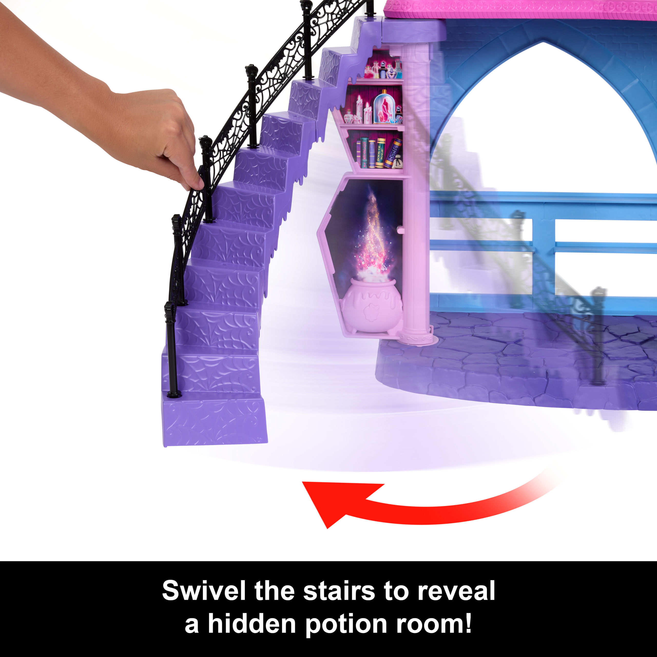 Monster High Haunted High School Doll House With 35+ Pieces Of Furniture And Accessories - Image 2
