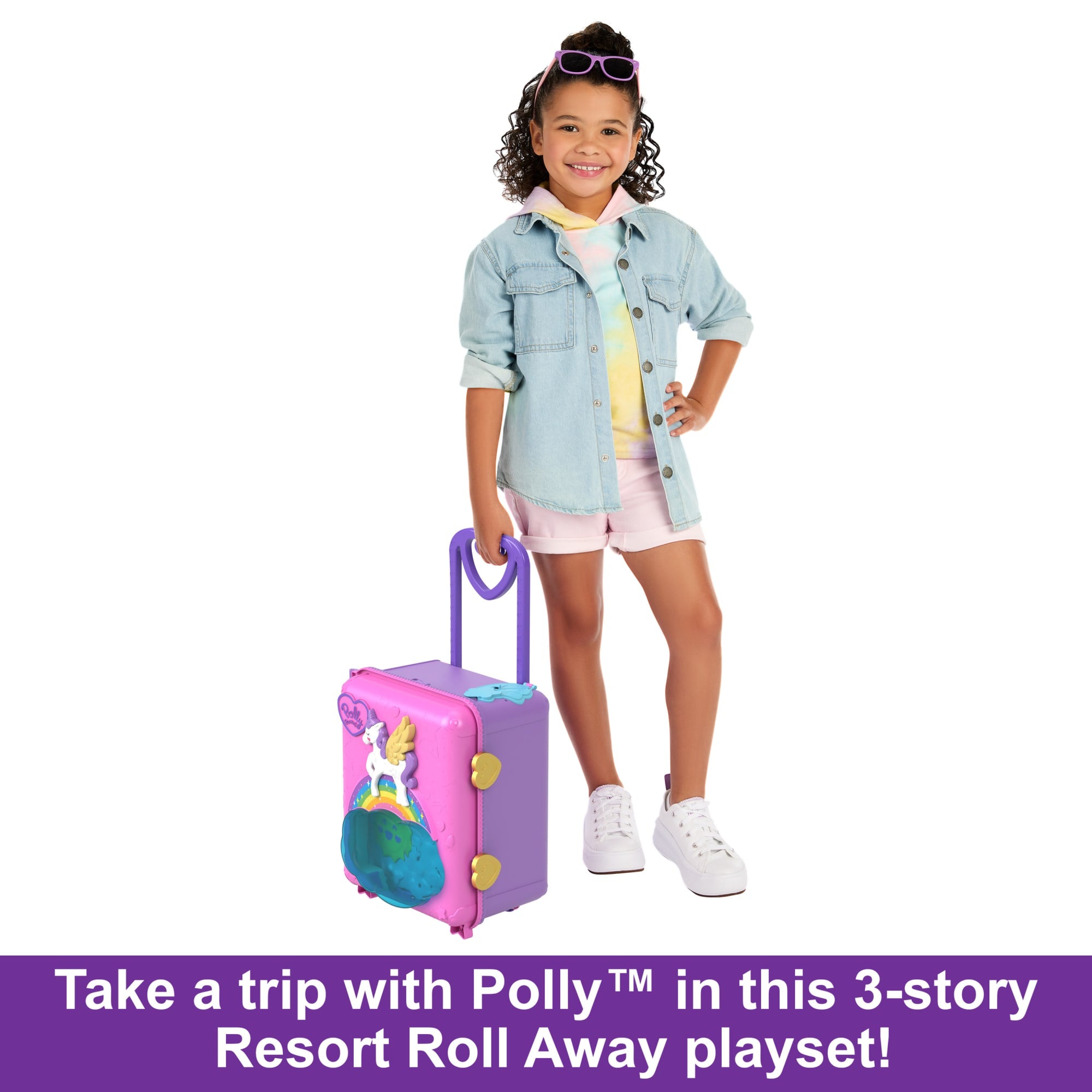 Polly Pocket Dolls Pollyville Resort Roll Away Playset - Image 2