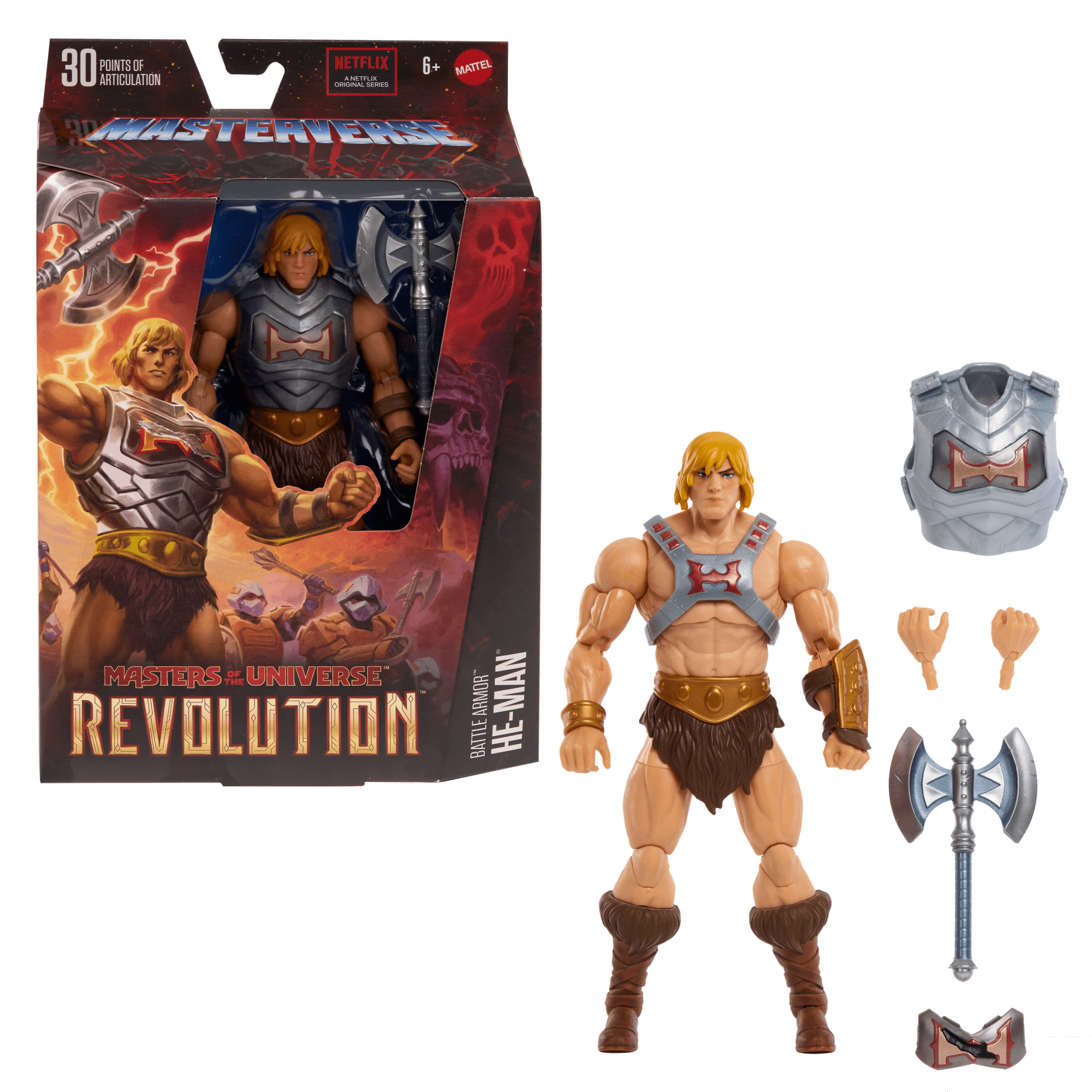 Masters of the Universe Masterverse Battle Armor He-Man Action Figure - Image 2