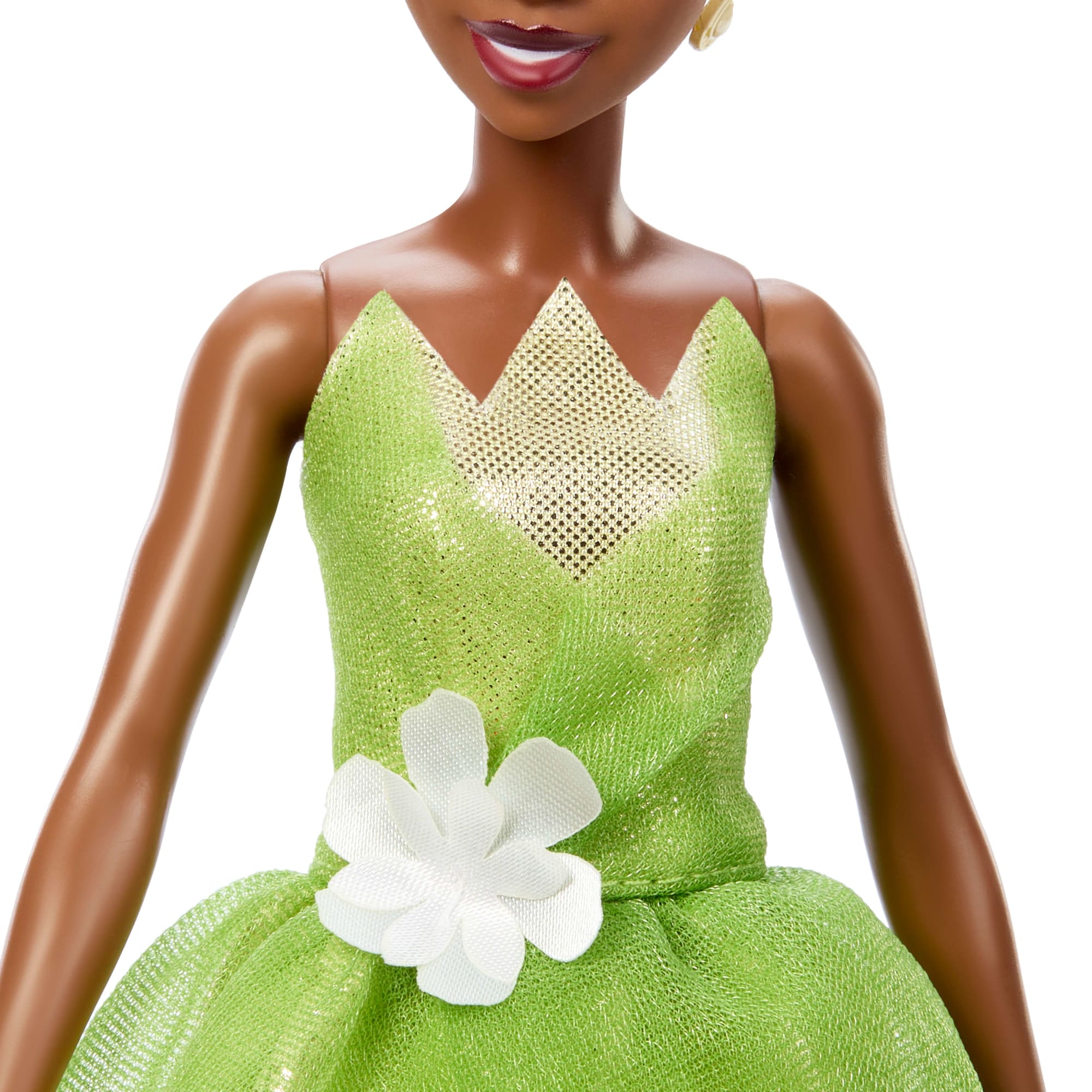 Disney Princess Enchanted Stories Tiana Fashion Doll With Sparkling Dress & Accessories. Posable - Image 4