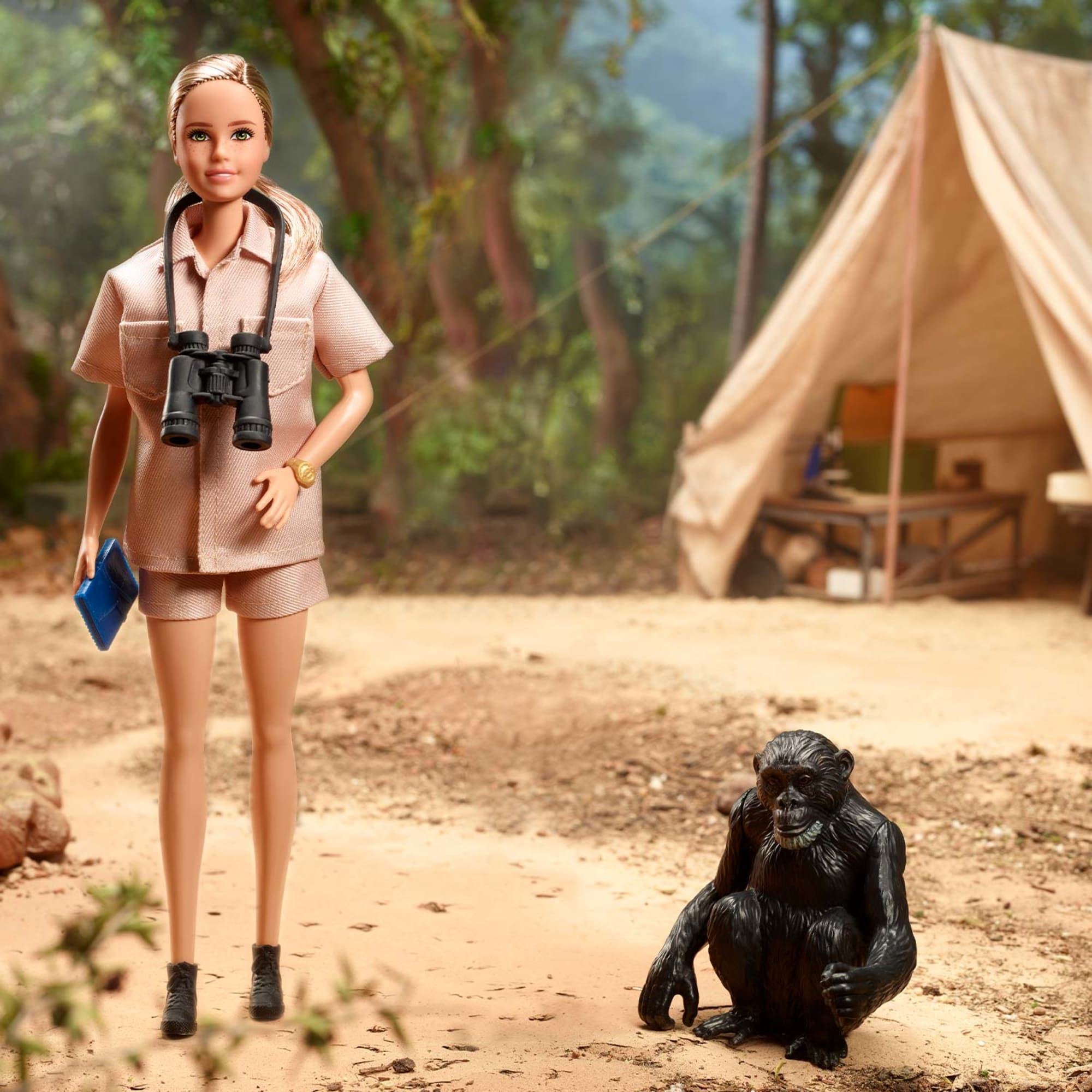 Dr. Jane Goodall Barbie Inspiring Women Doll - Image 2