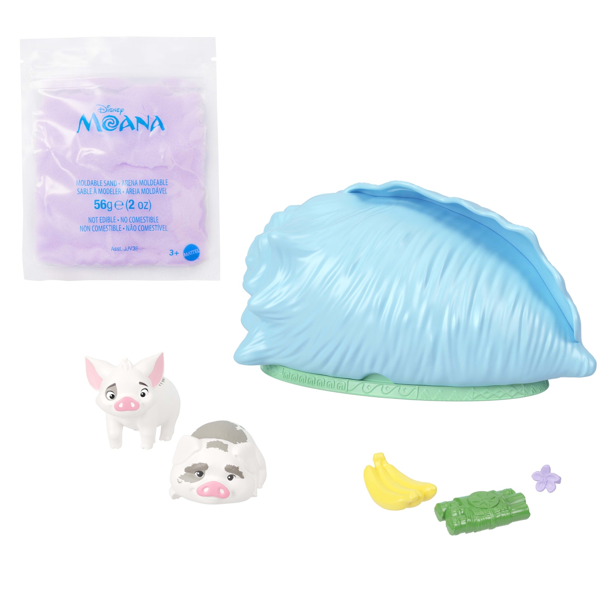 Disney Moana Shell Reveal Small Doll Or Figures. Moldable Sand & Accessories (Characters May Vary) - Image 5