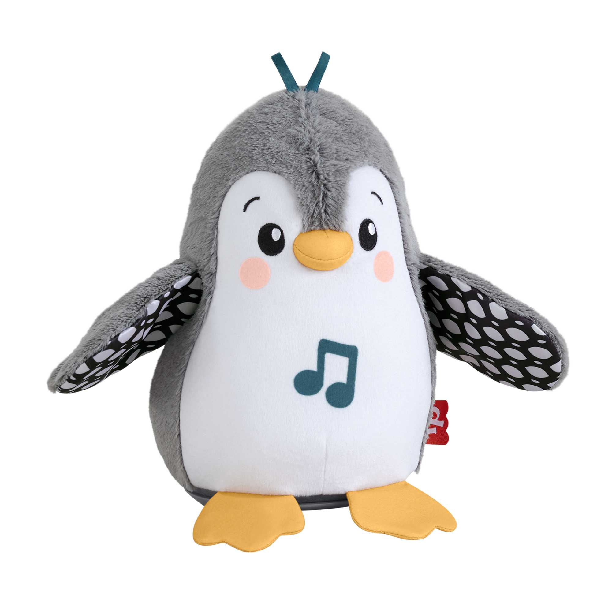 Fisher-Price Plush Tummy Time Toy. Flap & Wobble Penguin. Newborn Musical Toy