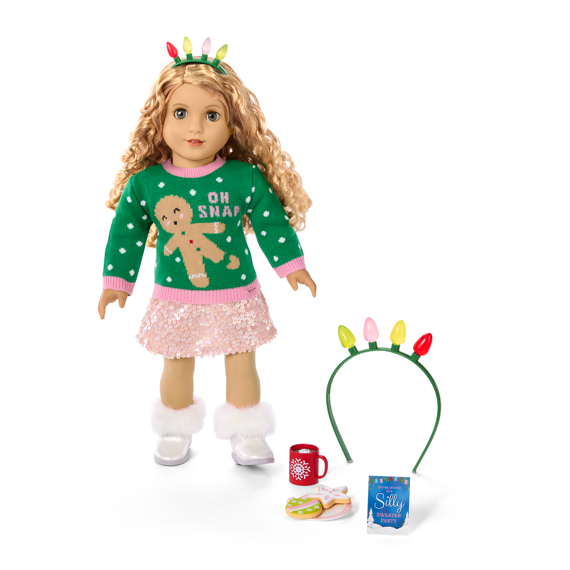 Christmas Party Sweater for 18-inch Dolls - Image 2