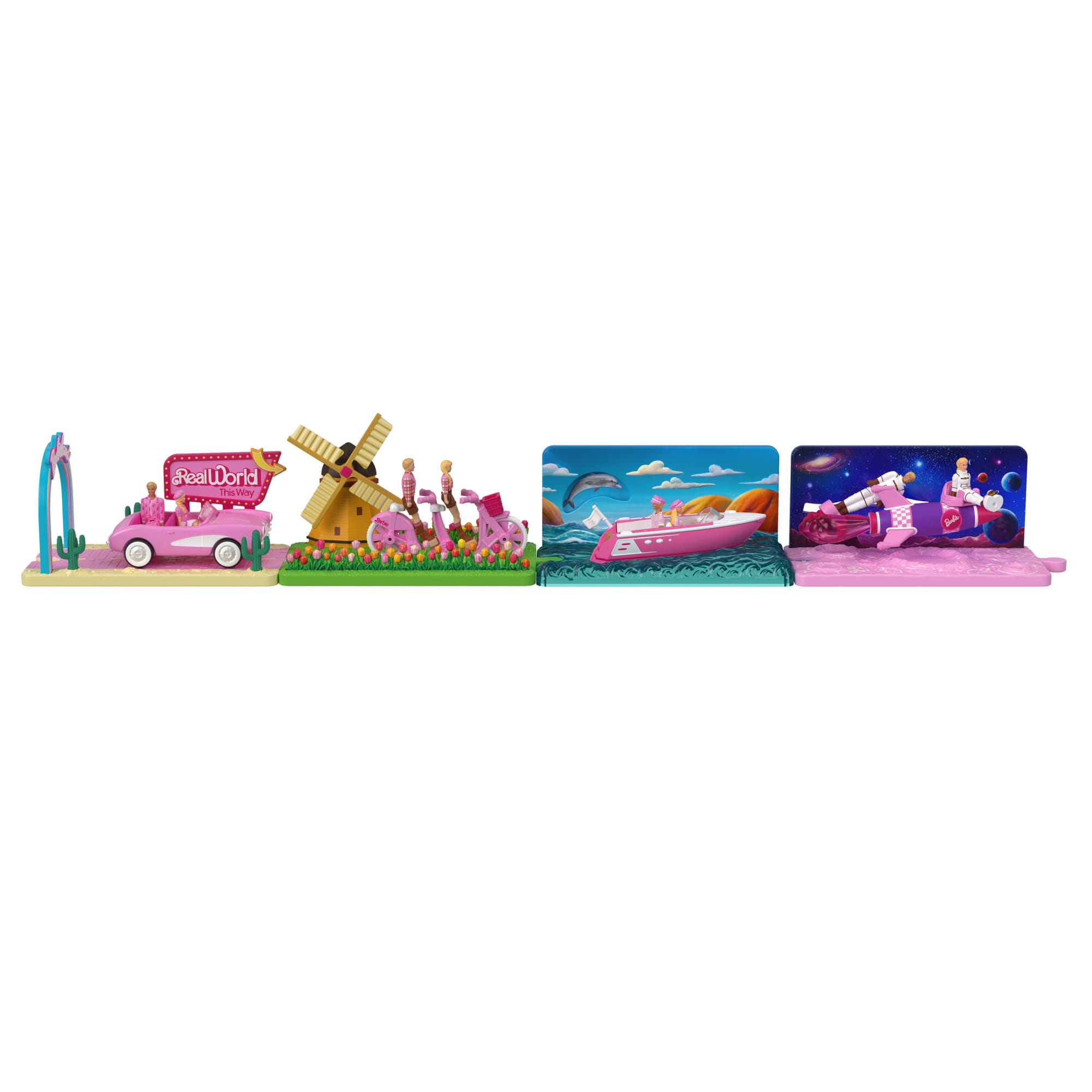 Barbie Mini BarbieLand Vehículo para Muñecas La Película Barbie y Ken en Bicicleta - Image 3