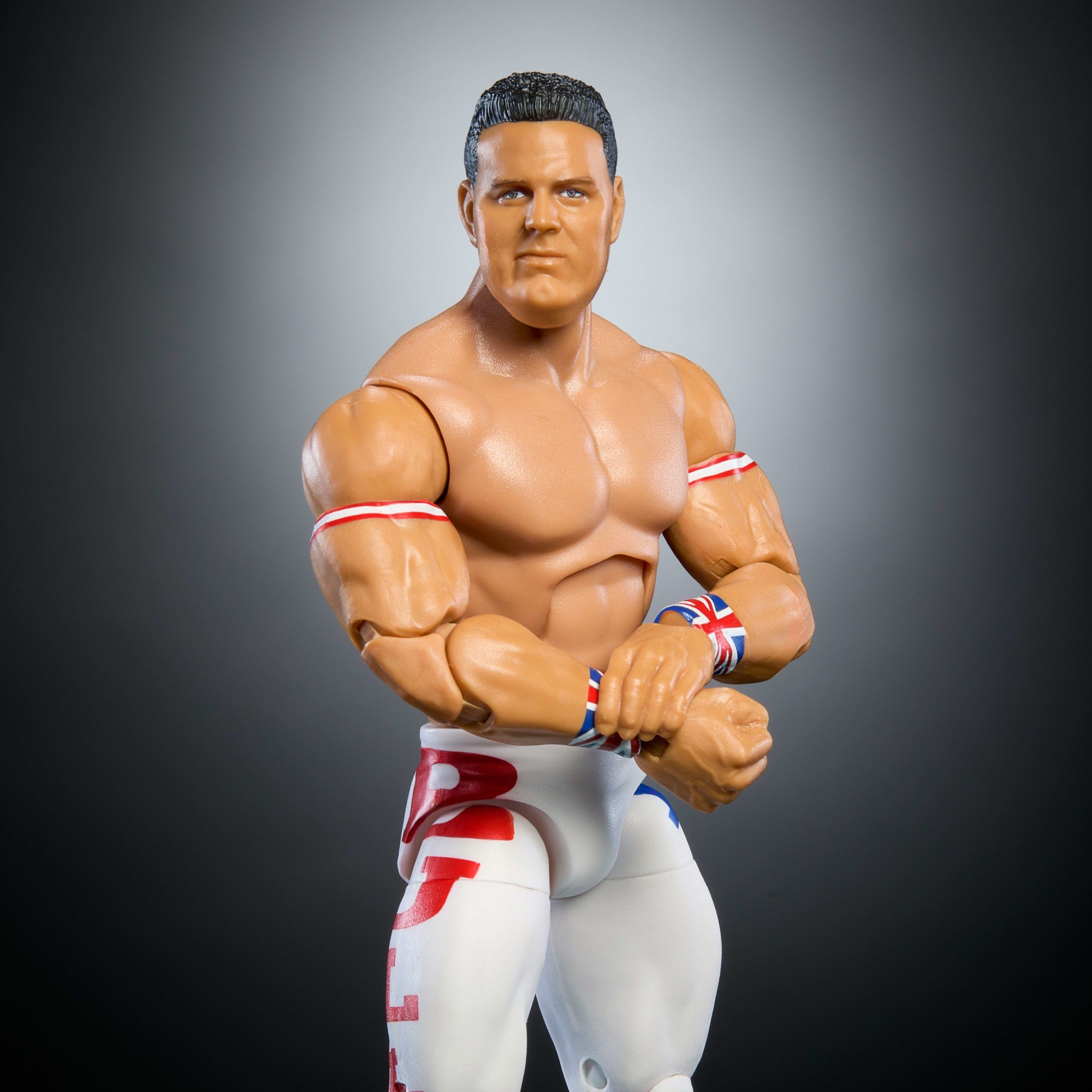 WWE Elite Collection Monday Night War British Bulldog Action Figure & Plus Golga Build-A-Figure Parts - Image 5