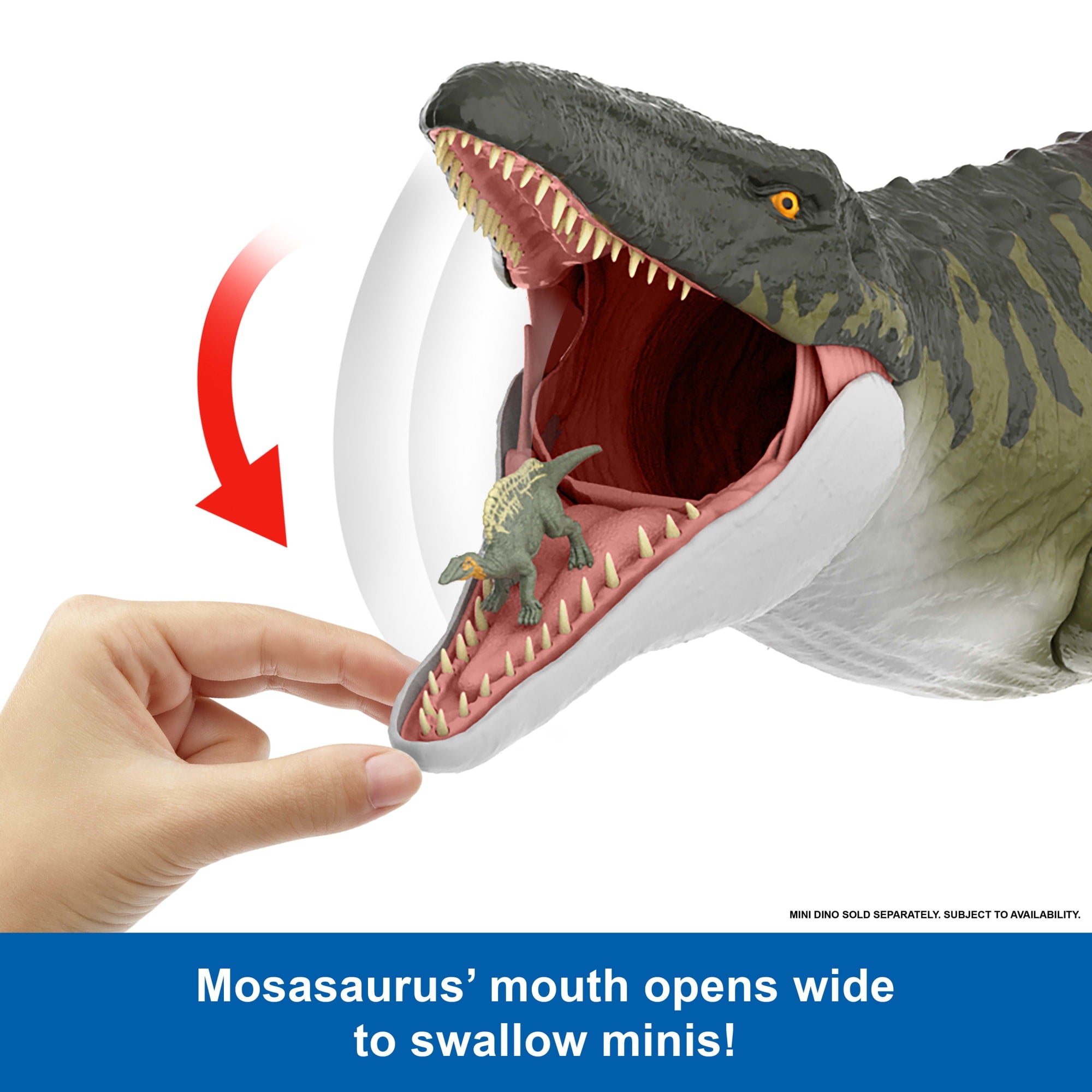 Jurassic World Rebirth Super Colossal Mosasaurus Action Figure. Dinosaur Toy - Image 3