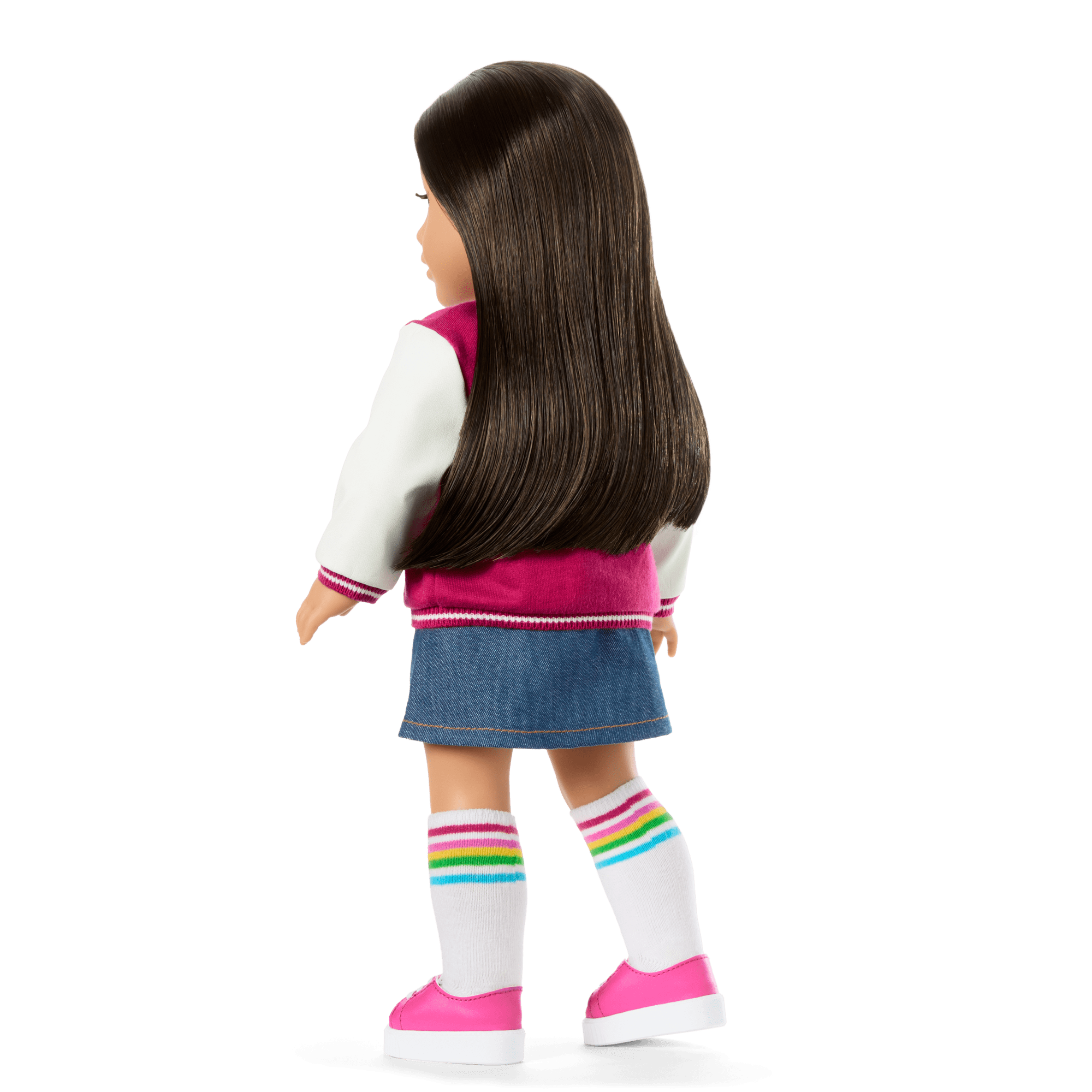 Truly Me™ 18-inch Doll #124 with straight black-brown hair - Image 4