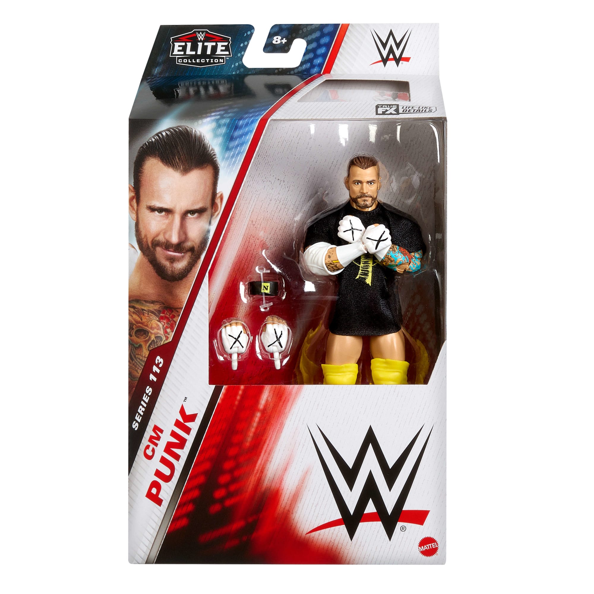 WWE Figura de Acción Elite Cm Punk amarillo - Image 2