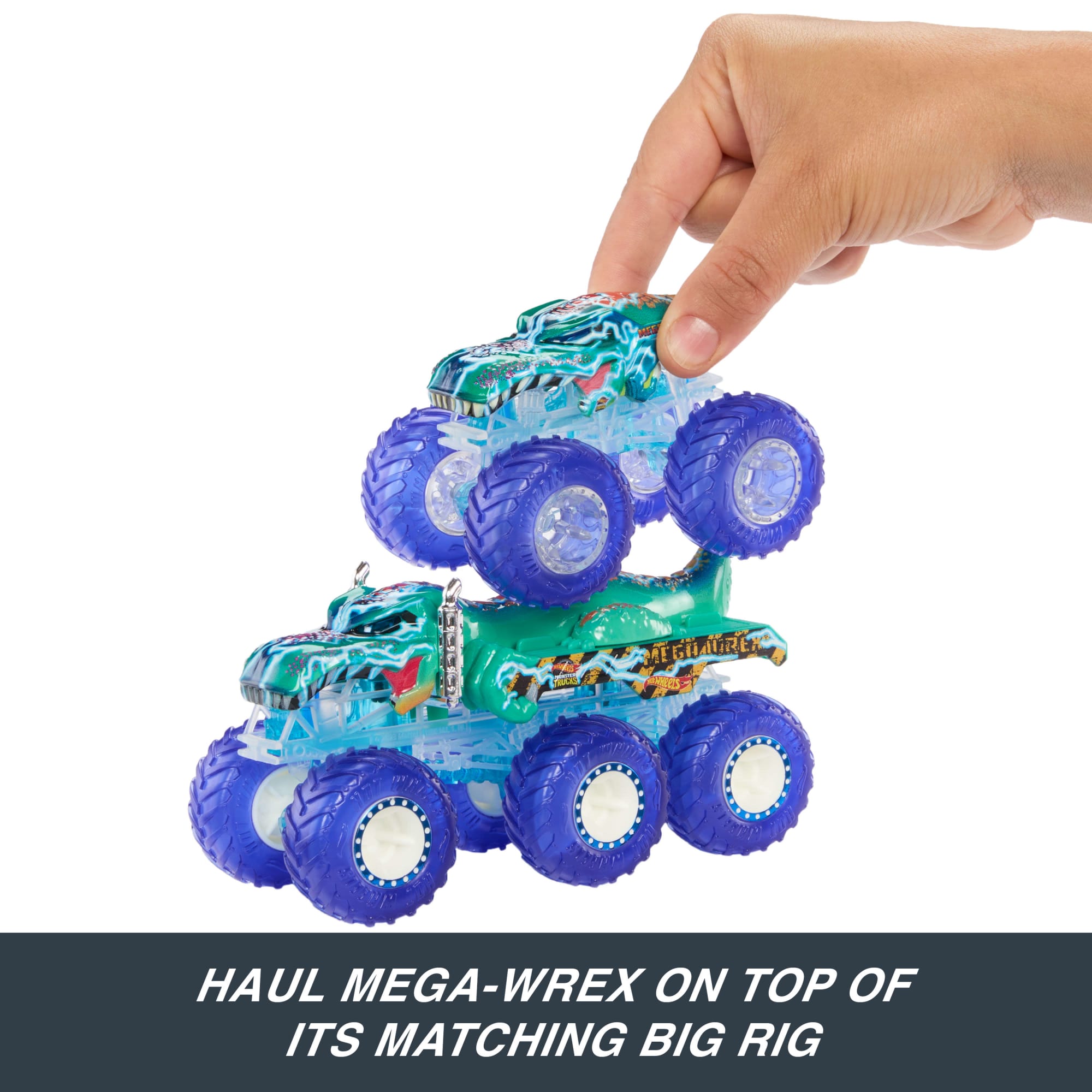 Hot Wheels Monster Trucks Power Smashers Toy Truck & Big Rig Multipack (4 Toy Trucks) - Image 4