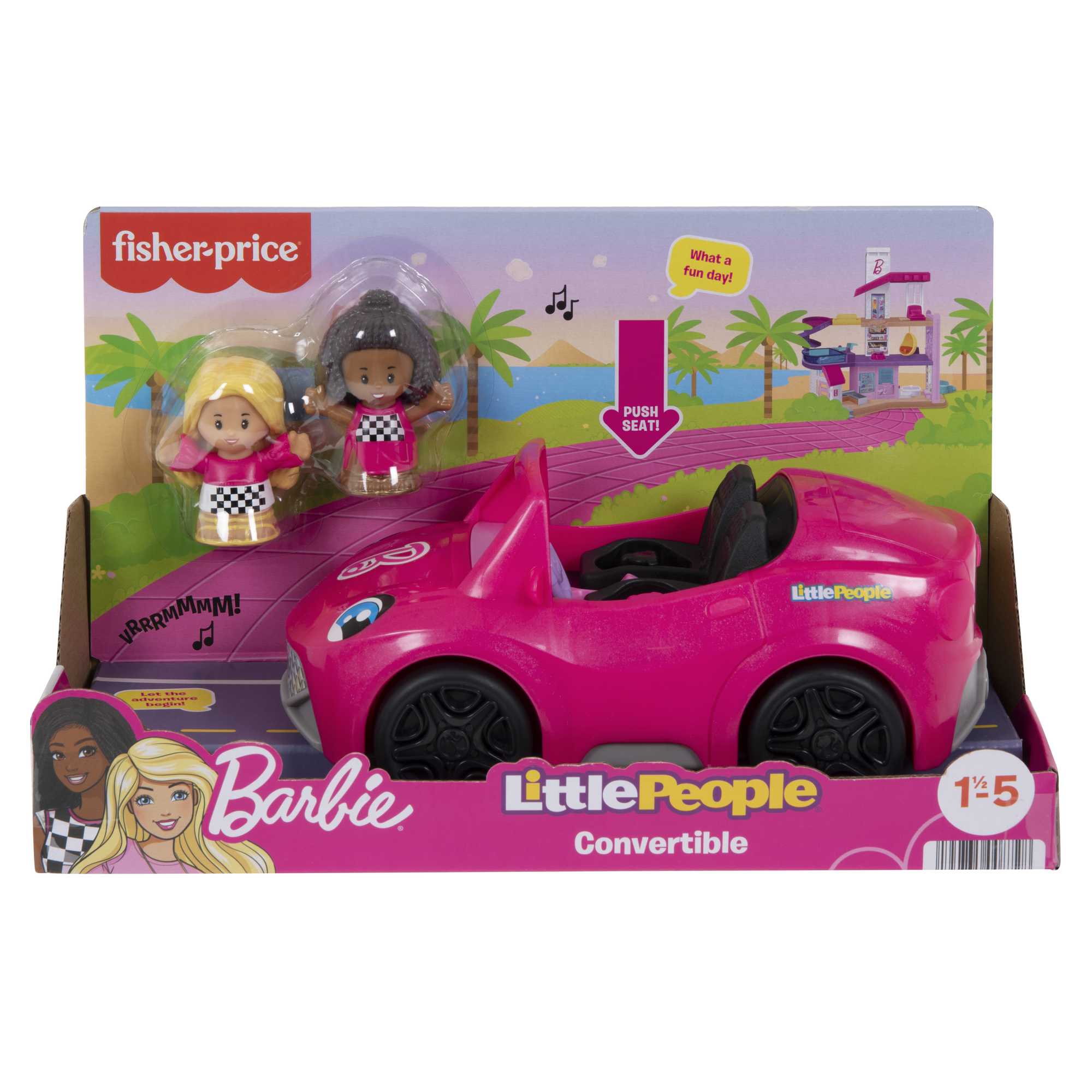 Barbie Convertible Vehicle And Figure Set By Little People - Image 6