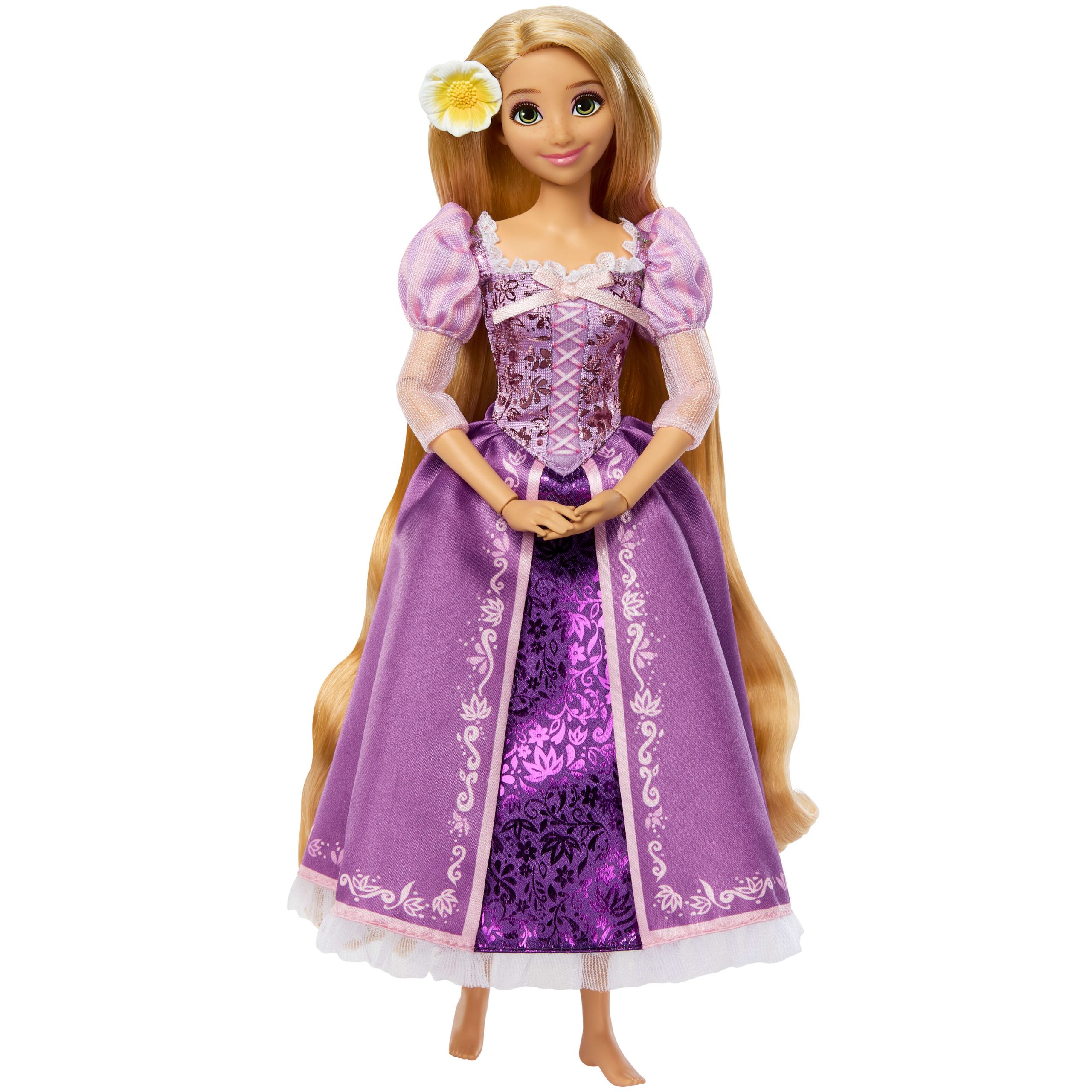 Disney Princess Sparkling Princess Series Rapunzel Fashion Doll W/ Removable Dress & Hair Accessory - Image 6