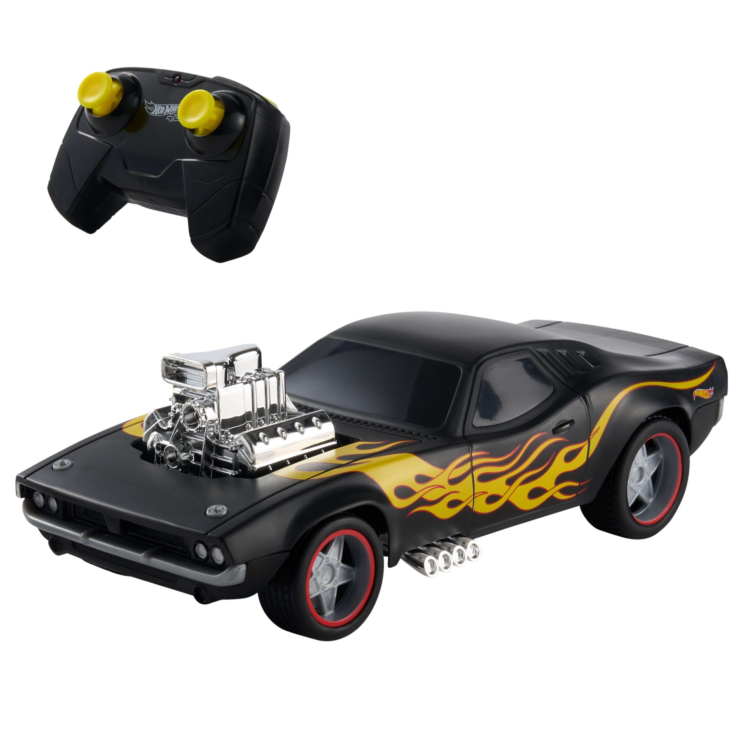 Hot Wheels RC 1:16 Scale Rodger Dodger. Remote-Control Toy Car. Battery-Operated