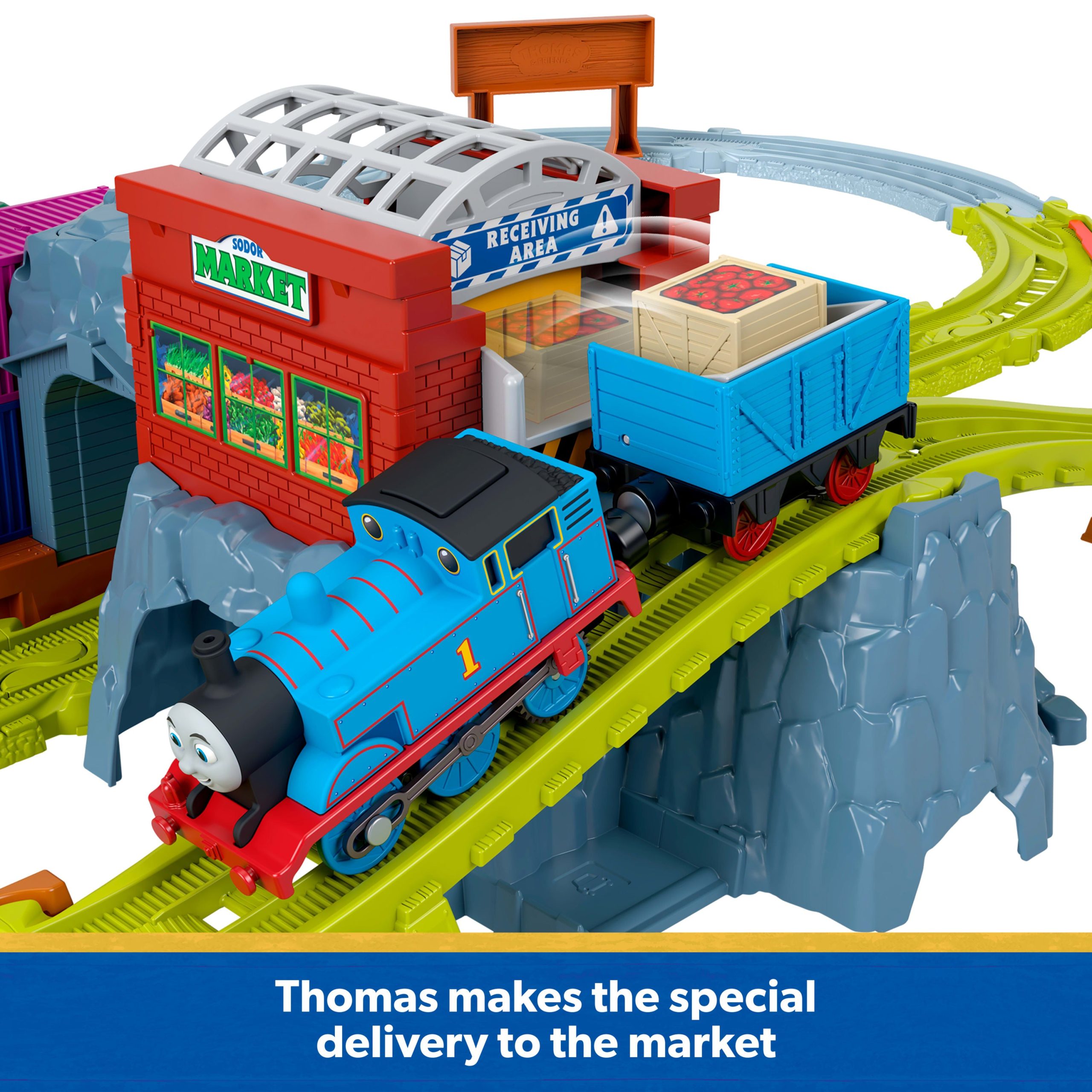 Thomas & Friends Cranky's Dockside Delivery Train Set From Fisher-Price With Motorized Thomas Engine - Image 4