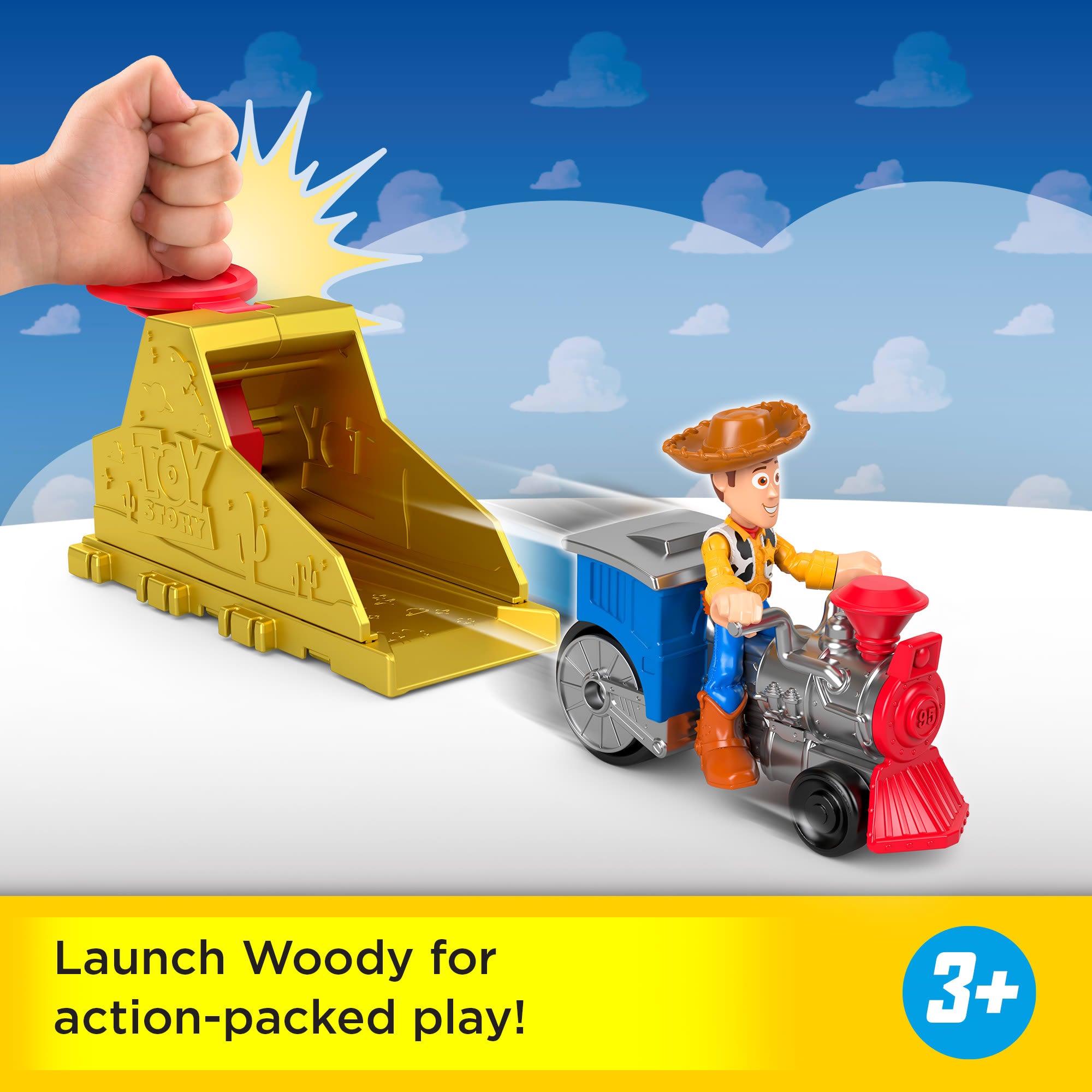 Imaginext Launcher Set With Woody Figure. Inspired By Disney And Pixar Toy Story - Image 4