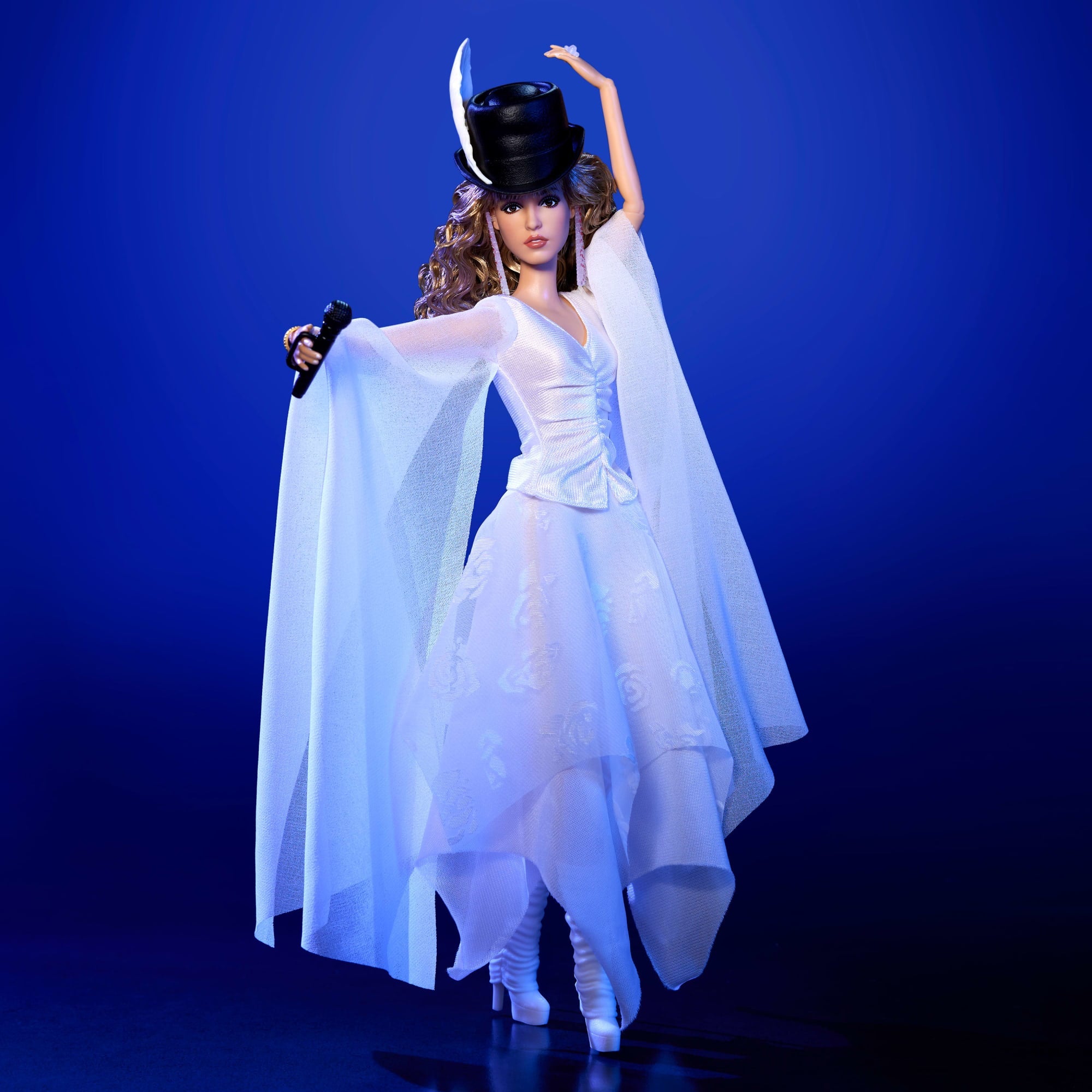 Barbie Signature Stevie Nicks Bella Donna Collector Doll With Flowing White Dress & Accessories - Image 5
