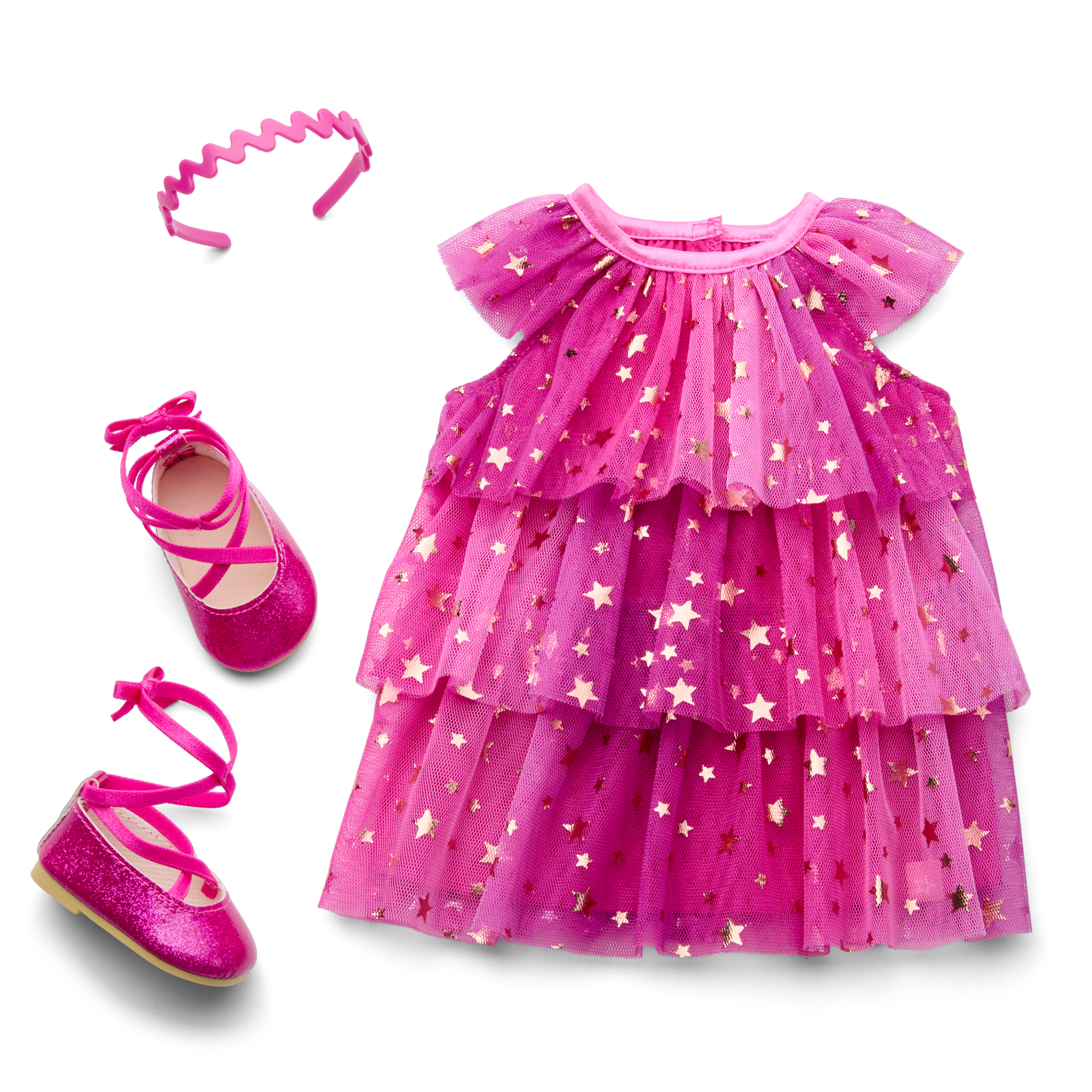 Pink Party-Ready Dresses & Accessories for Girls & 18-inch Dolls - Image 5