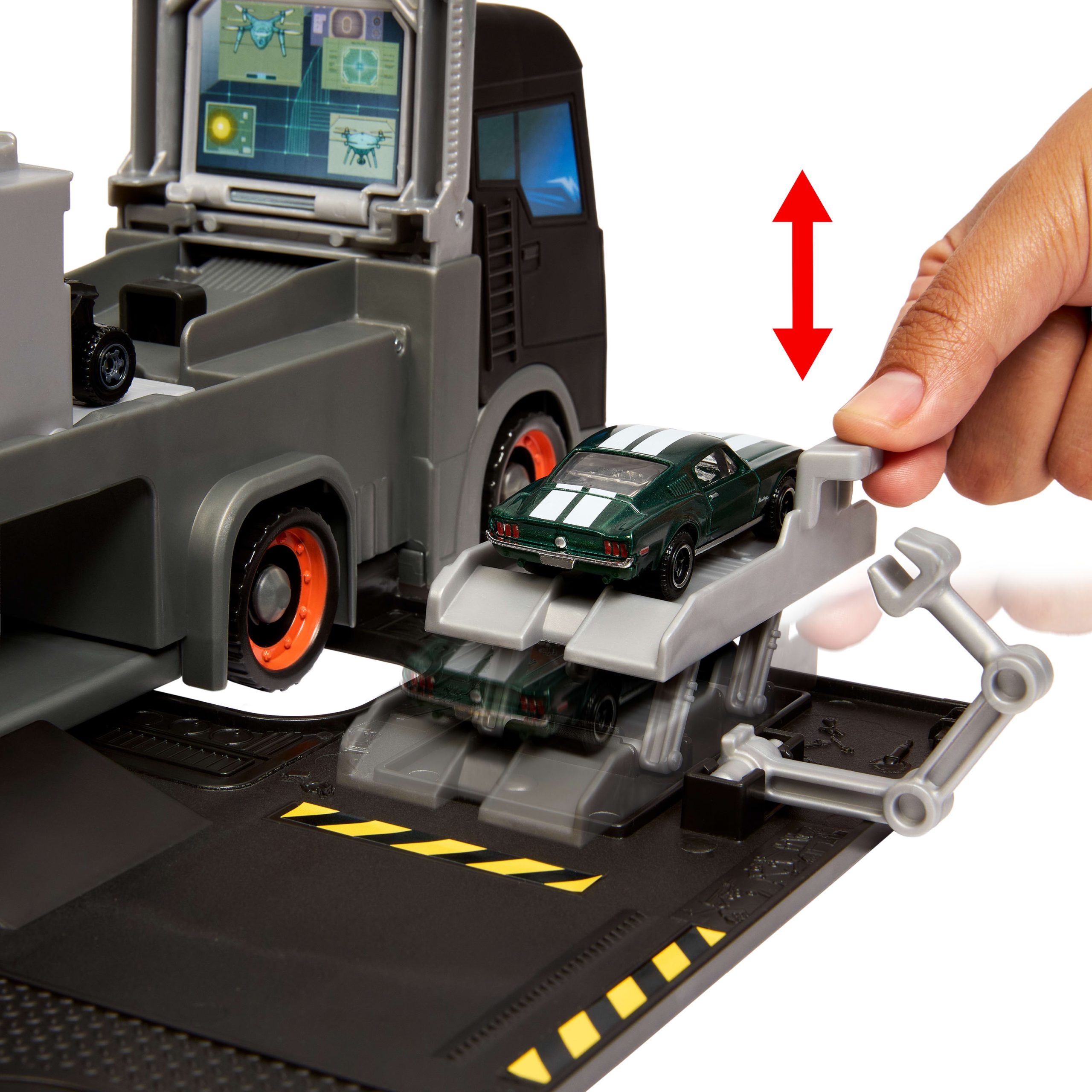 Matchbox Transforming Mobile Command. Large-Scale Vehicle With Helicopter & 2 Toy Cars From The Movie - Image 2