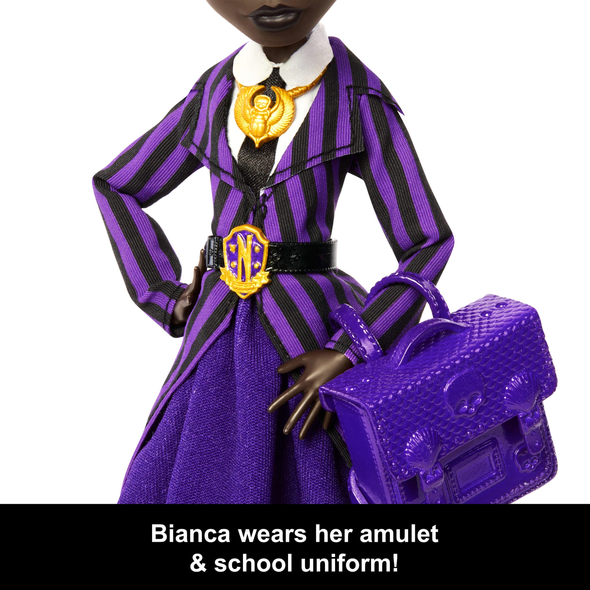 Monster High X Wednesday Collectible Doll. Bianca Barclay in Nevermore Academy Uniform - Image 2
