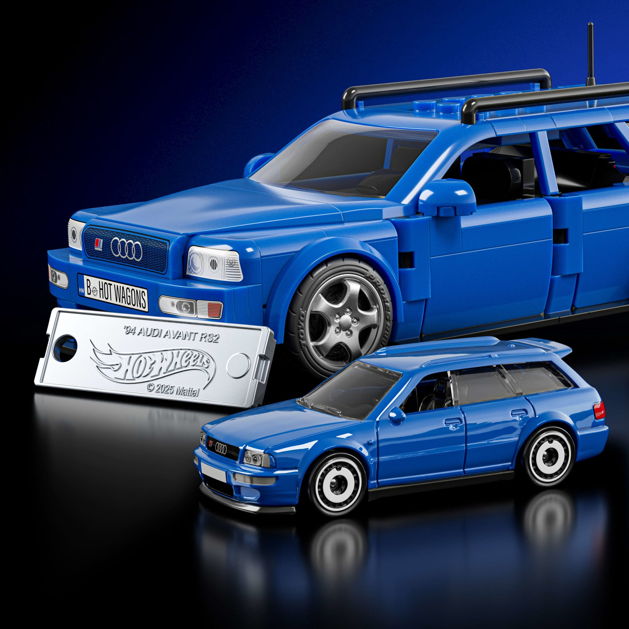 Mattel Brick Shop Hot Wheels Juguete de Construcción Speed '94 Audi Avant RS2 - Image 5