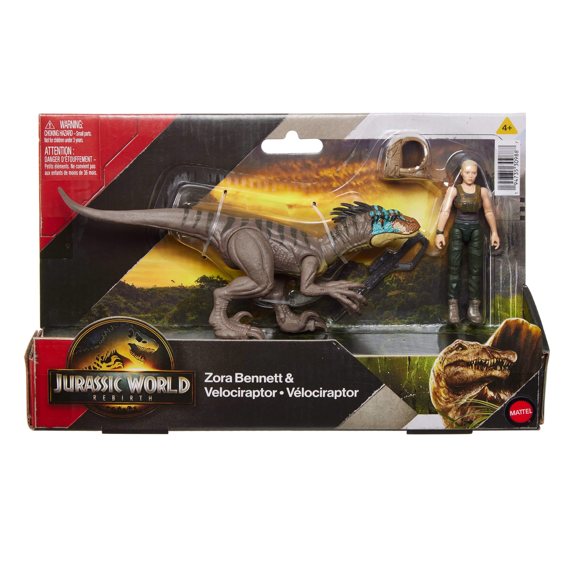 Jurassic World Set de Juego Rebirth Zora y Raptor - Image 6