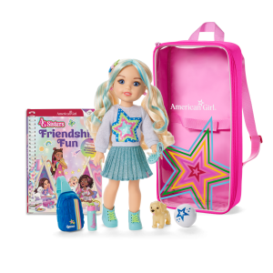 AG Sisters™ Jozette™ Doll. Book & Doll Carrier