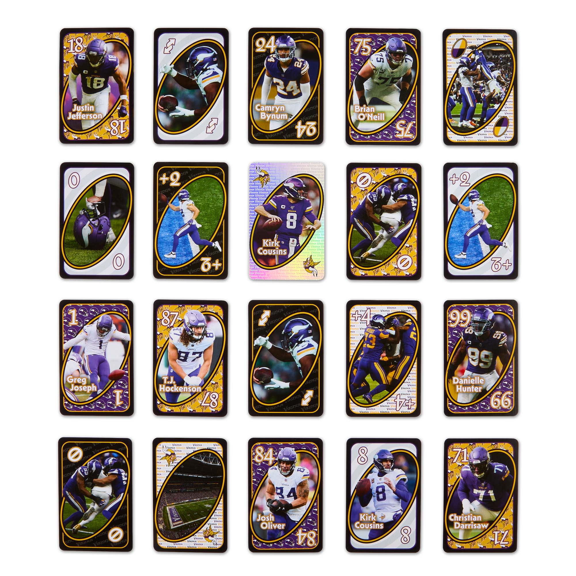 UNO Fandom NFL Minnesota Vikings Game Deck - Image 6