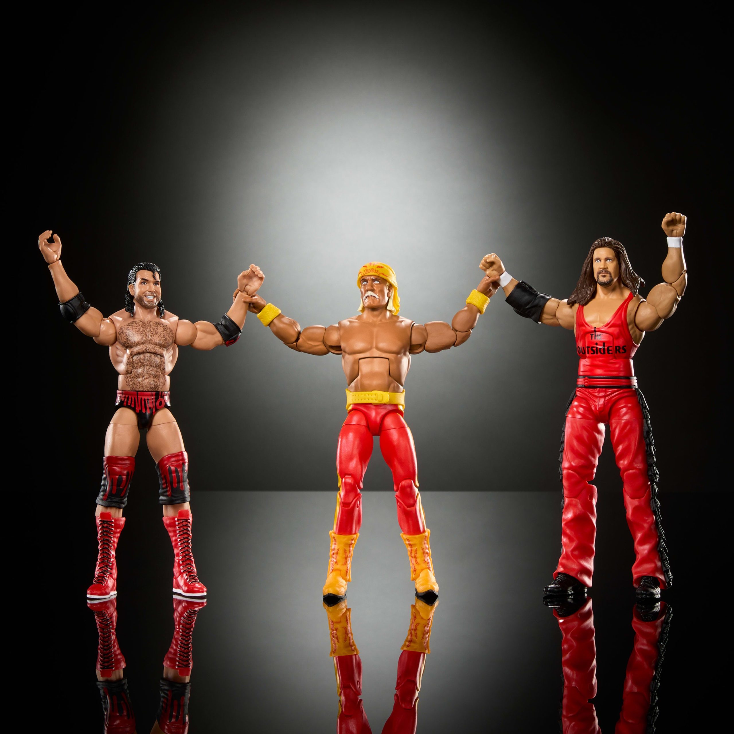 WWE Elite Scott Hall Kevin Nash Hulk Hogan Action Figures - Image 4