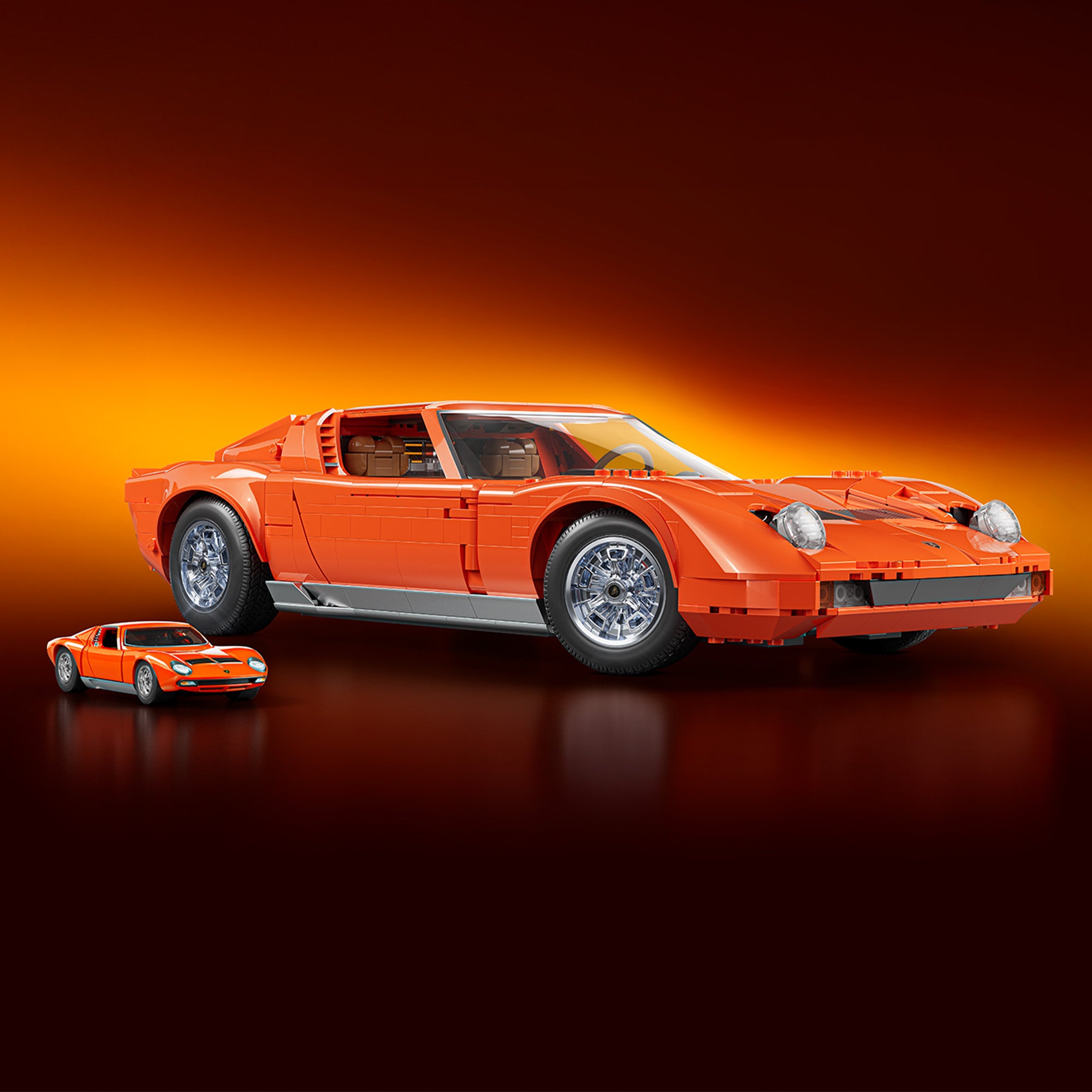 Mattel Brick Shop Hot Wheels Lamborghini Miura P400 SV Collectible Building Set - Image 2
