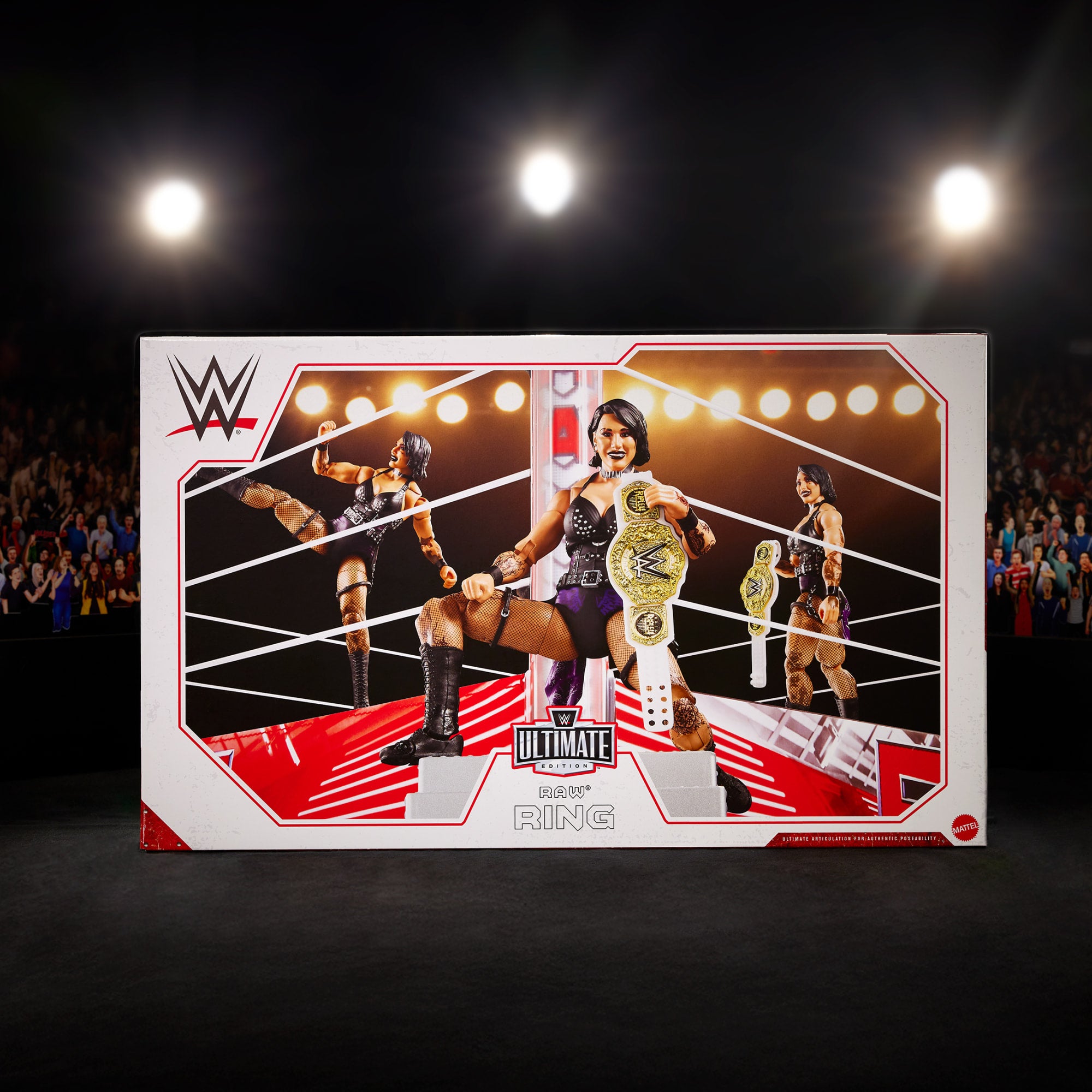 WWE Ultimate Edition RAW Ring and WWE Superstar Rhea Ripley Figure - Image 7