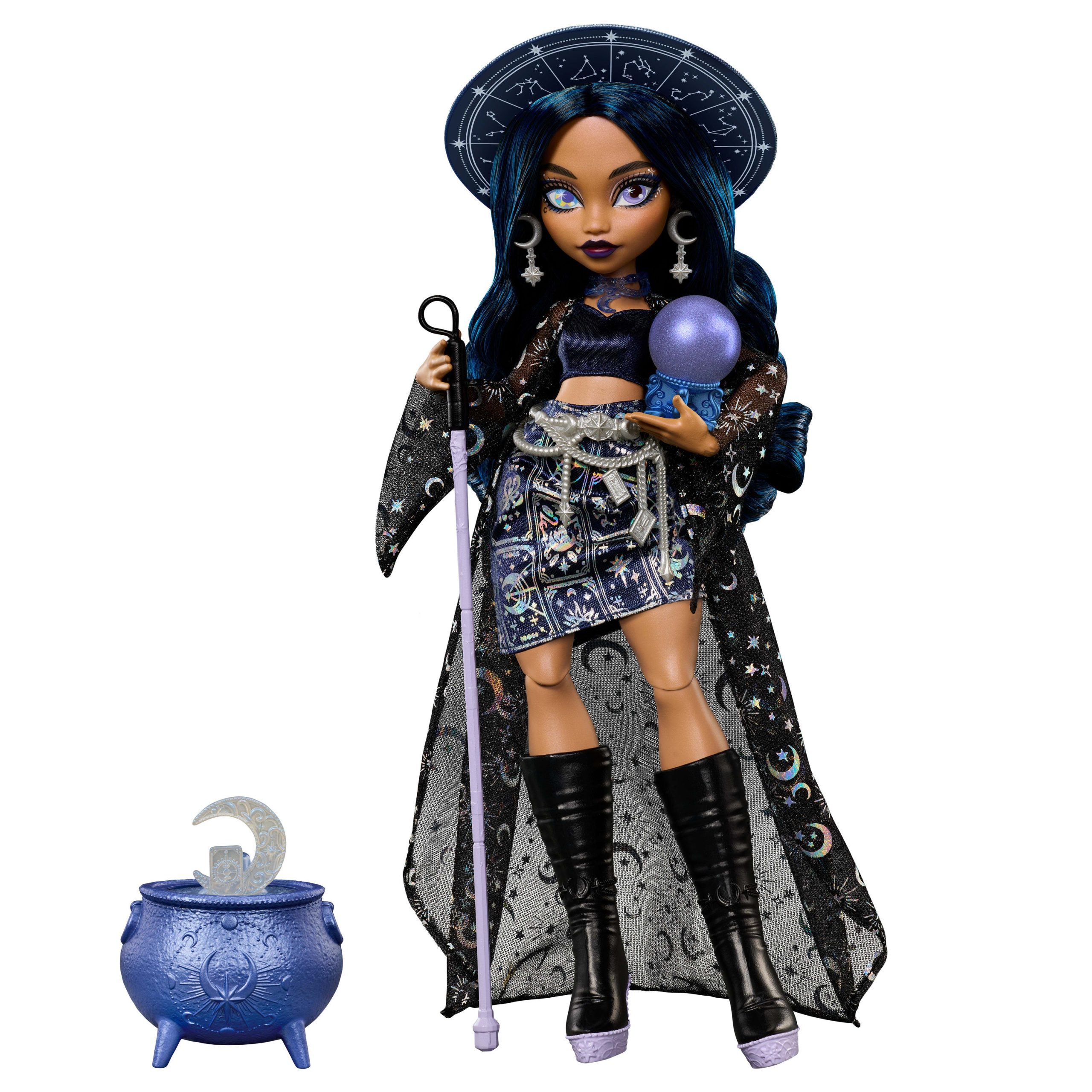 Moonspell Magic By Monster High Claire De Luna Fashion Doll. Clairvoyant Witch With Accessories