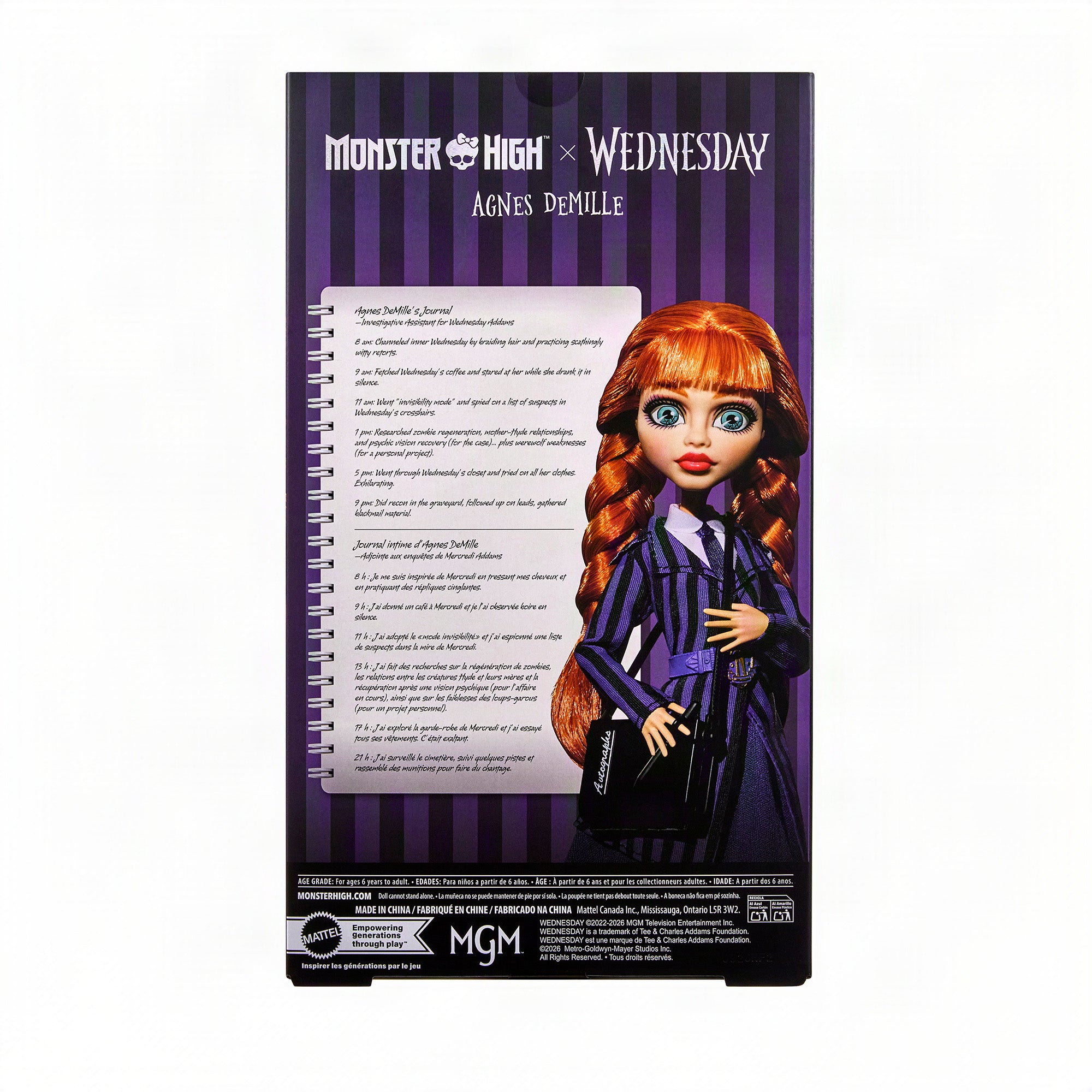 Monster High Wednesday Series Agnes DeMille Doll - Image 12