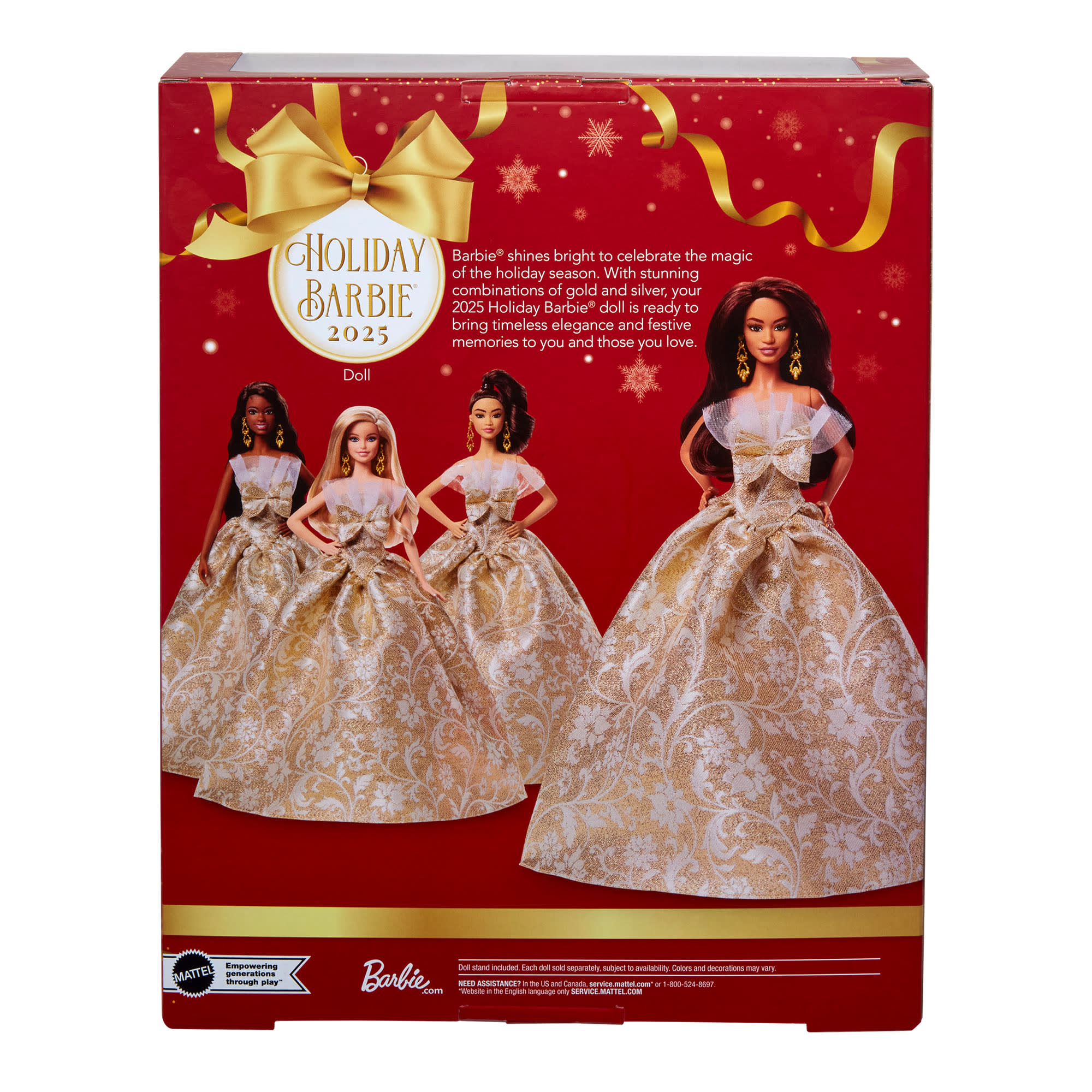 2025 Holiday Barbie Doll 3 - Image 9