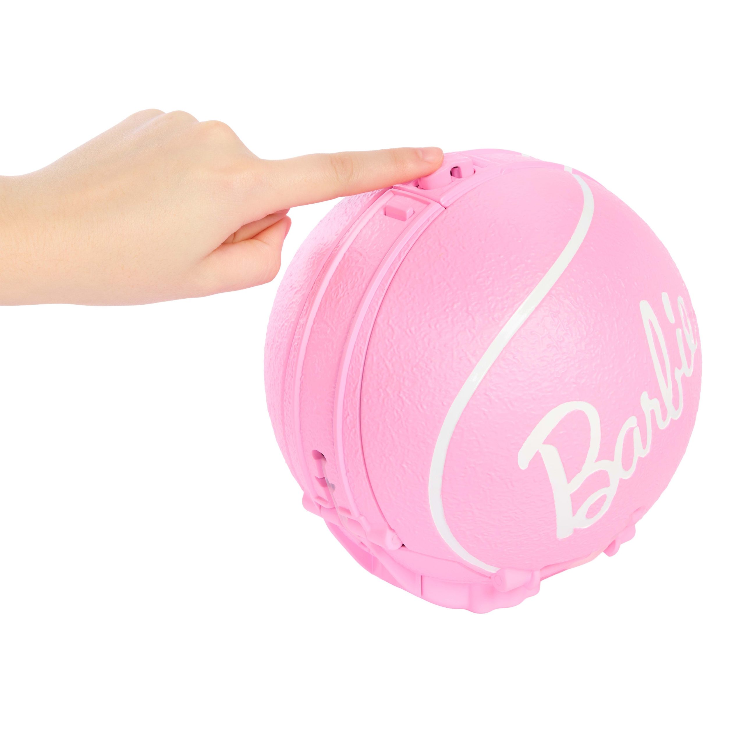 Barbie Team Barbie Roll And Reveal Tennis Player Doll And Accessories With Brunette Fashion Doll. 8 Surprises & Tennis Ball Encasement - Image 3