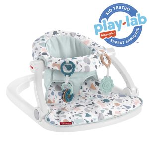Fisher-Price Sit-Me-Up Floor Seat Portable Baby Chair With Toys. Pacific Pebble