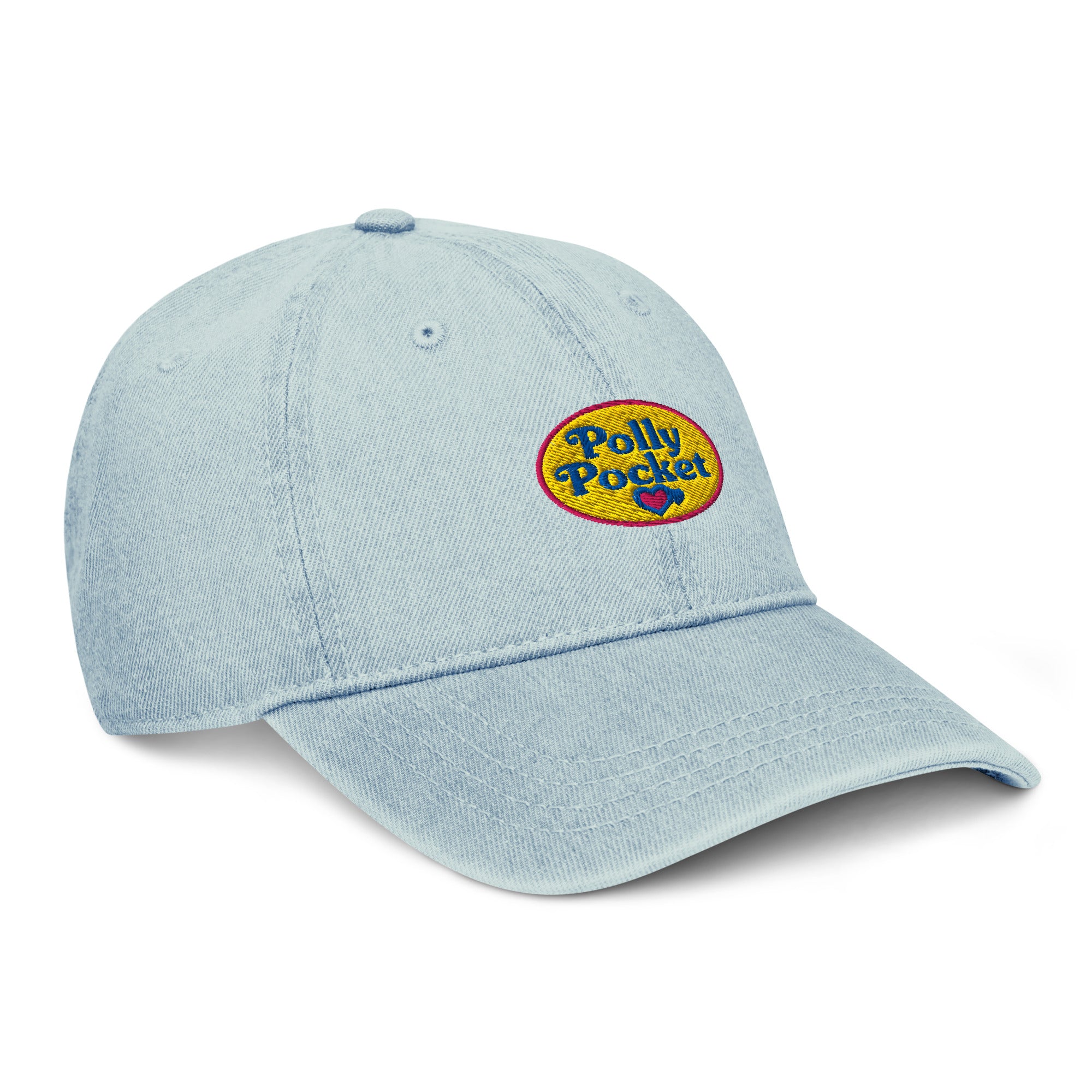 Polly Pocket Logo Light Blue Denim Hat - Image 6