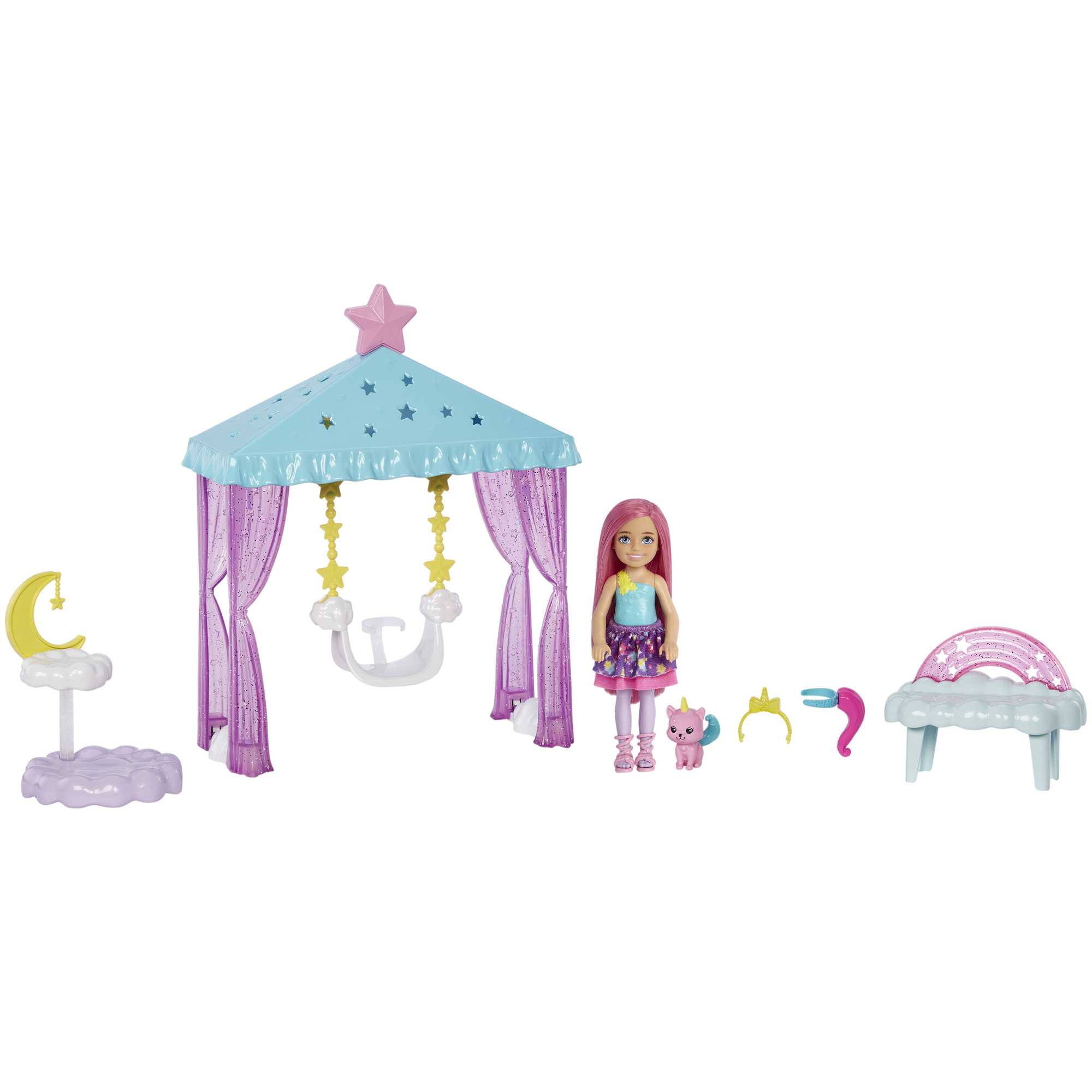 Barbie®-La Tête Dans Les Étoiles-Coffret Avec Poupée Chelsea et Chat - Image 5