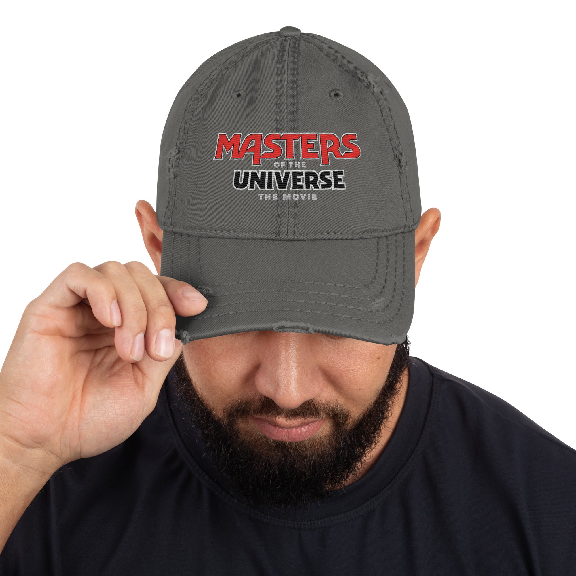 Masters of the Universe The Movie Logo Grey Dad Hat - Image 4