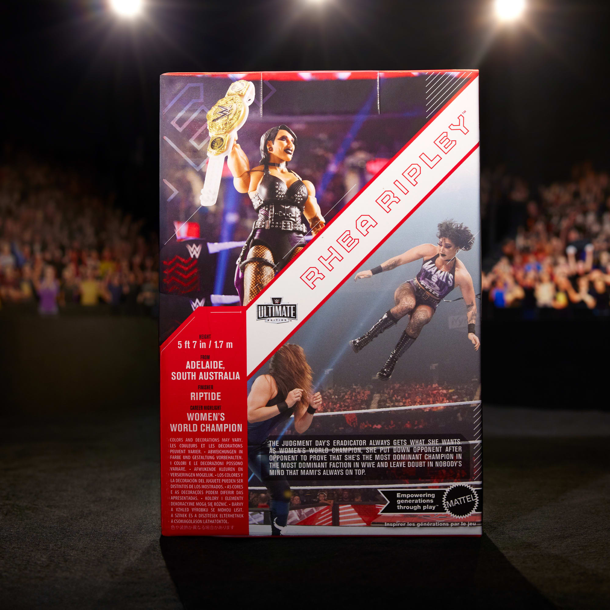 WWE Ultimate Edition RAW Ring and WWE Superstar Rhea Ripley Figure - Image 10