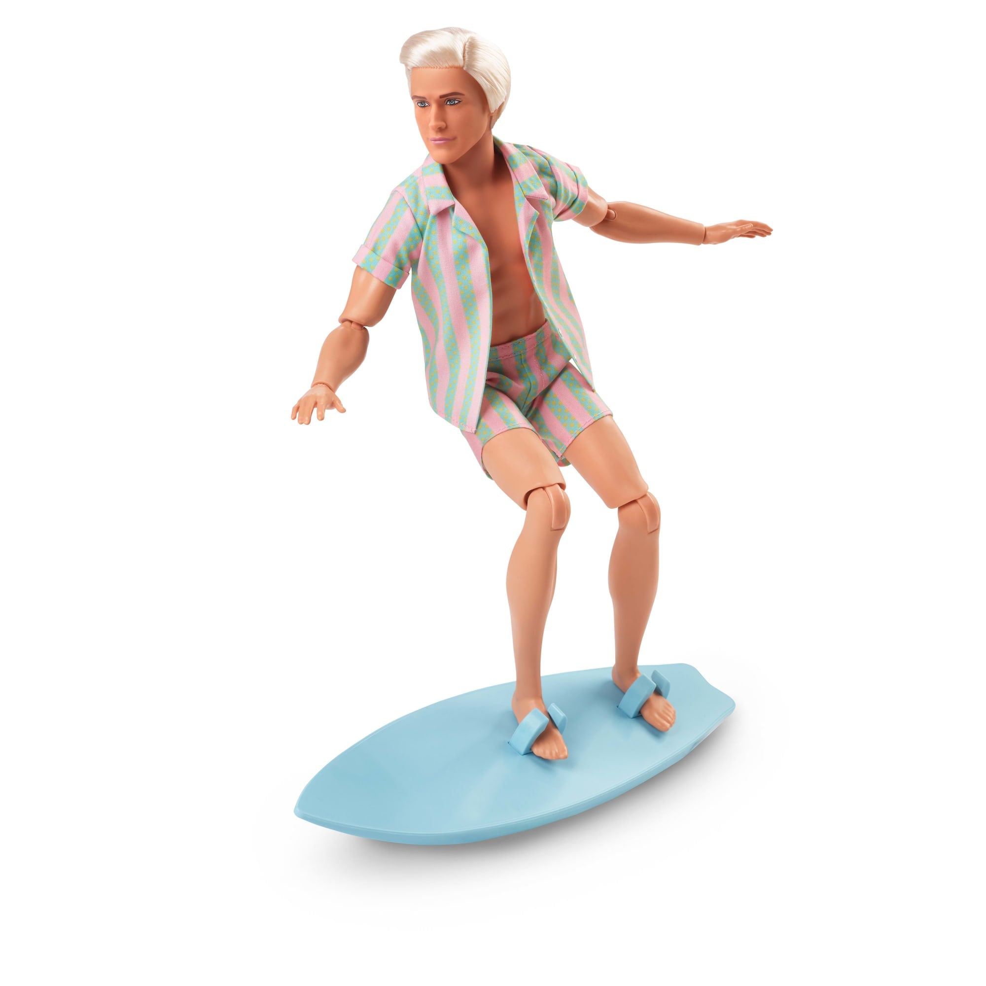 Barbie Ken du Film Barbie Poupée Avec ensemble de Plage Rayé - Image 3